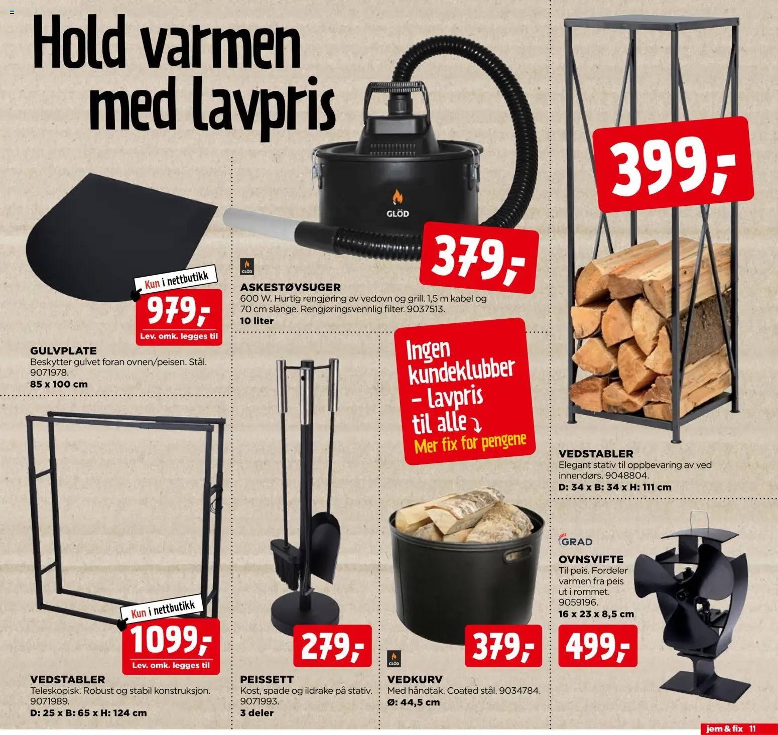 {H1} | Side: 11 | Produkter: Peis, Kabel, Coriandre