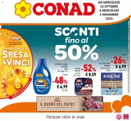 Anteprima del volantino Conad Lombardia catalogo valido a partire dal 22.10.2025