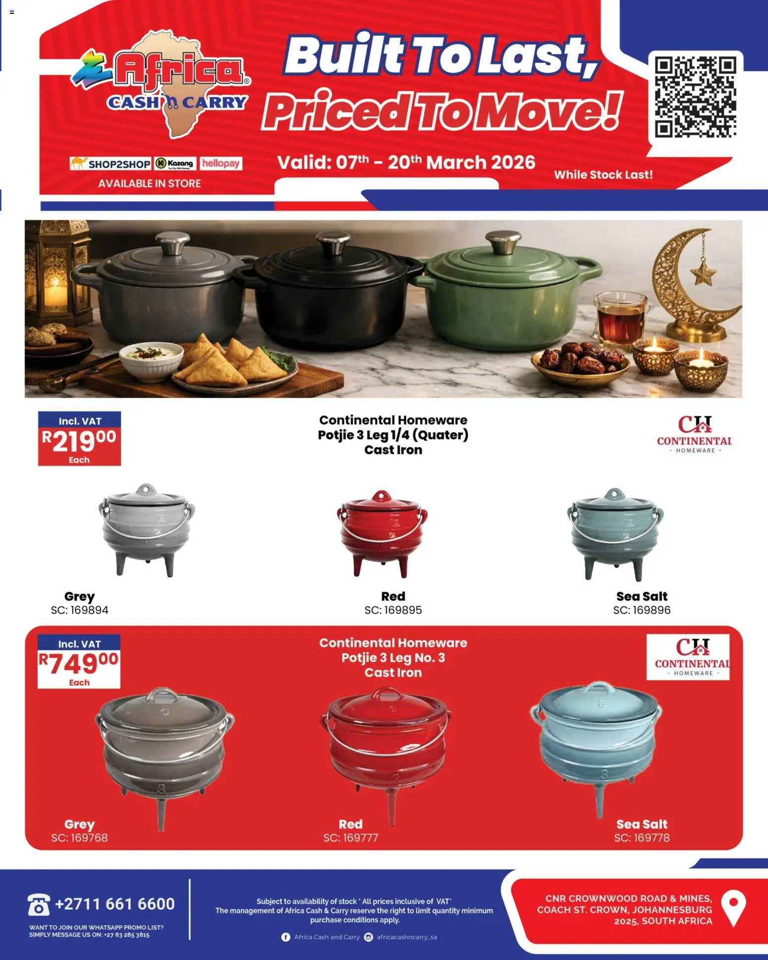 New Africa Cash & Carry catalogue – valid from 07.03.2026 | Page: 7 | Products: Iron, Stock, Salt