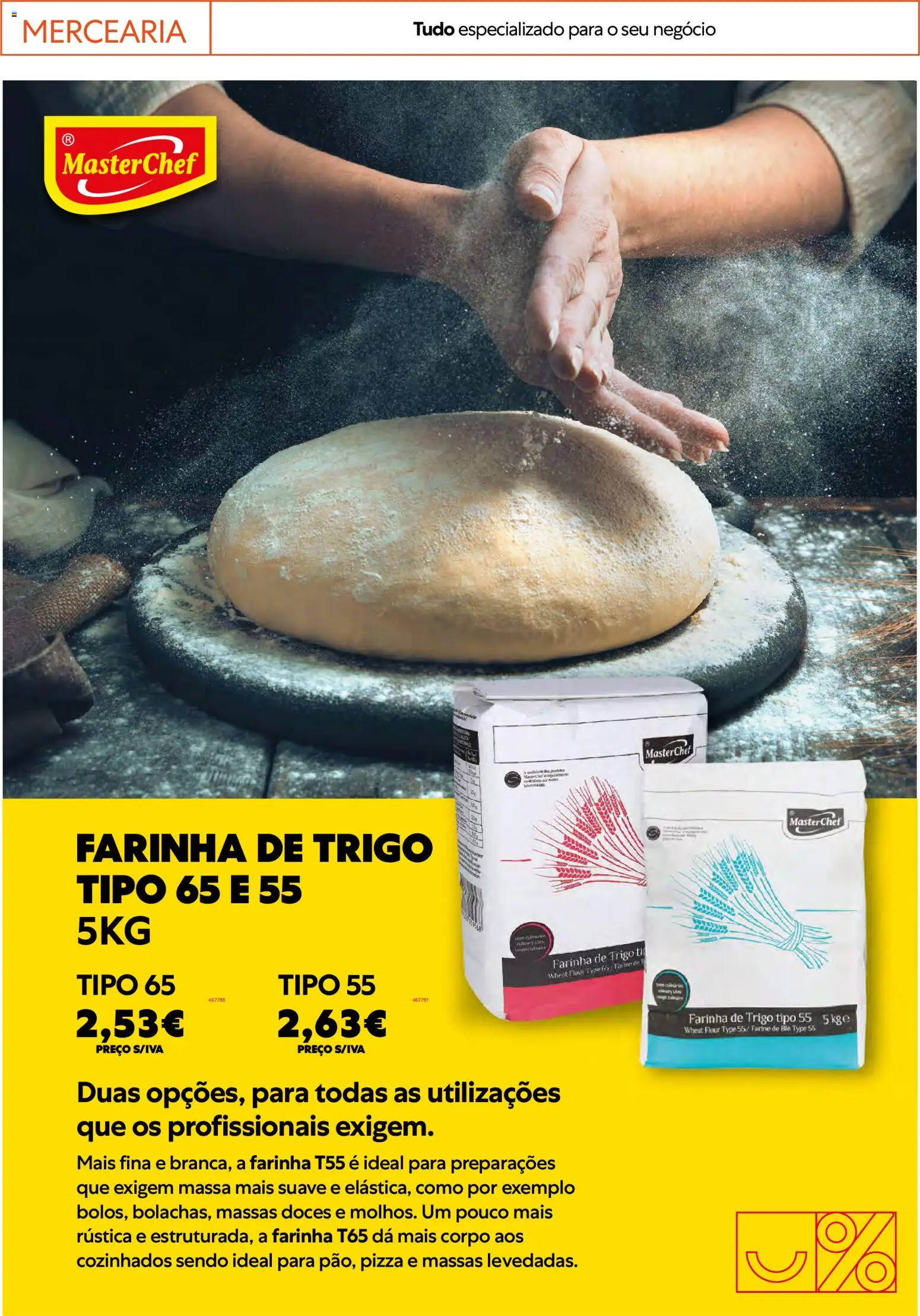 Recheio Horeca │ válido de 17.02.2026 | Página: 14 | Produtos: Farinha de trigo, Pizza, Doces, Massa