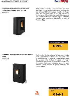Anteprima del volantino Eurobrico Stufe a Pellet catalogo valido a partire dal 23.07.2025 | Pagina: 36 | Prodotti: Pellet, Telecomando, Stufa a pellet, Stufa
