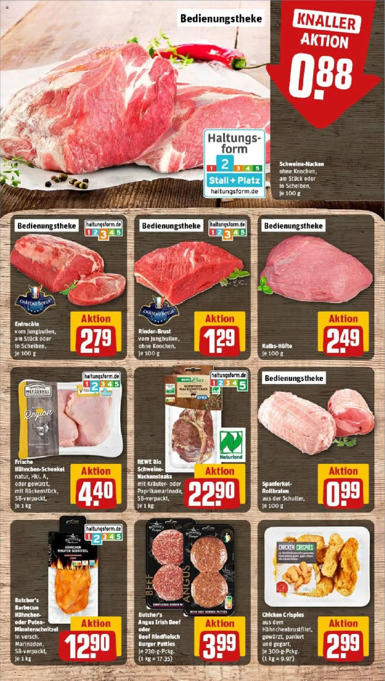 Rewe prospekt Buchholz	 - gültig ab dem 24.08.2025 | Seite: 10 | Produkte: Nackensteaks, Hahnchenschenkel, Burger, Steak