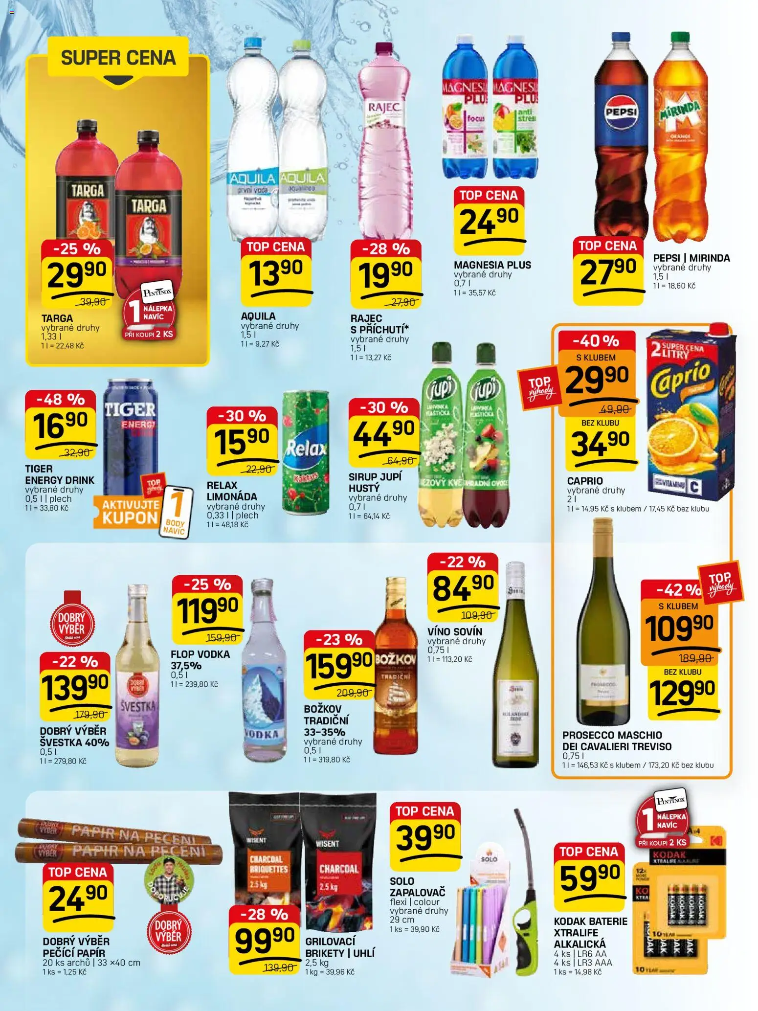 Flop leták - FlopTop od 15.04.2026 | Strana: 10 | Produkty: Voda, Víno, Mirinda, Energy drink