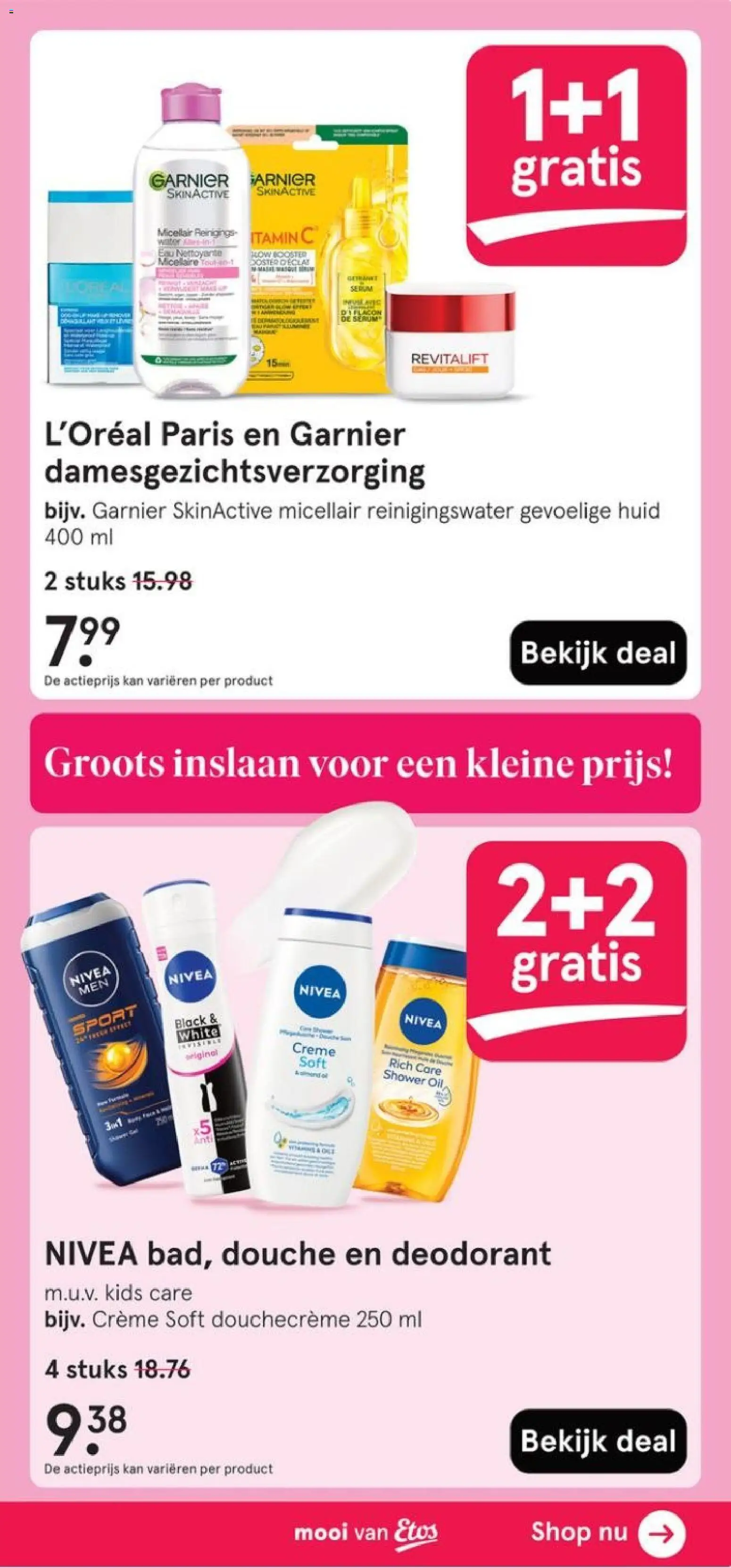 {H1} | Pagina: 3 | Producten: Deodorant, Kan, Douche, Crème