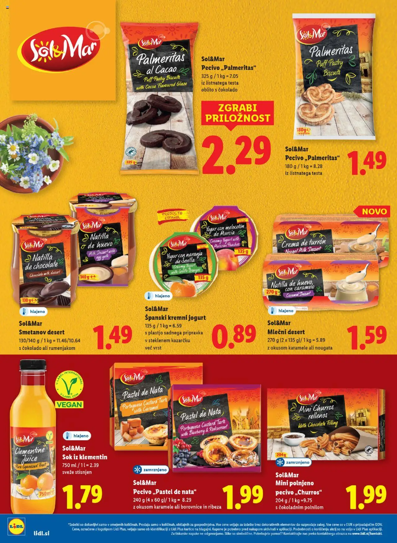 Novi Lidl katalog ponudbe – veljaven od 04.09.2025 | Stran: 46 | Izdelki: Jogurt, Sok, Karamele, Sol