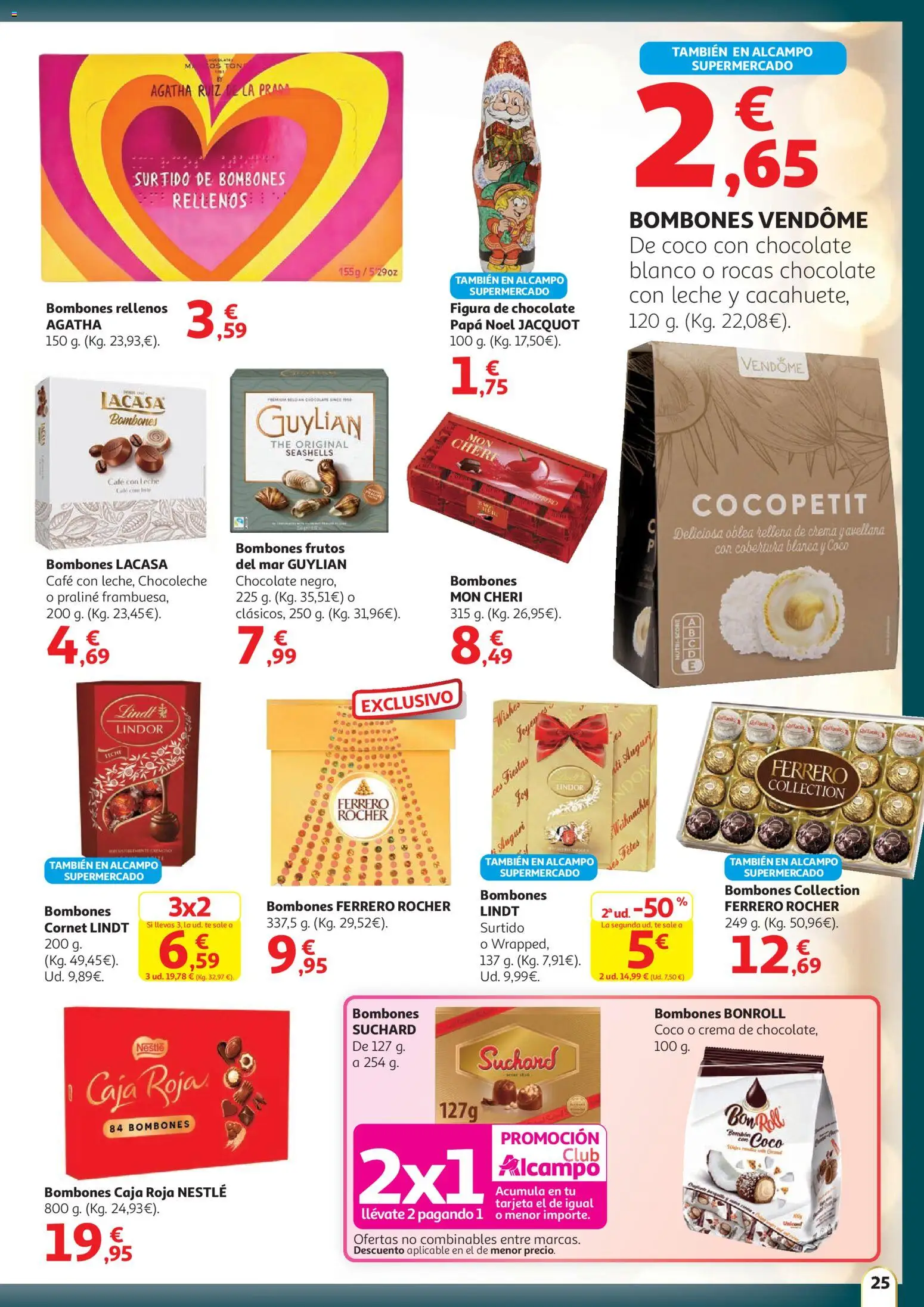 Alcampo - Hg Madrid │ válido desde el 11.12.2025 | Página: 25 | Productos: Café con leche, Άμμος, Τυρόπιτα, Borbón