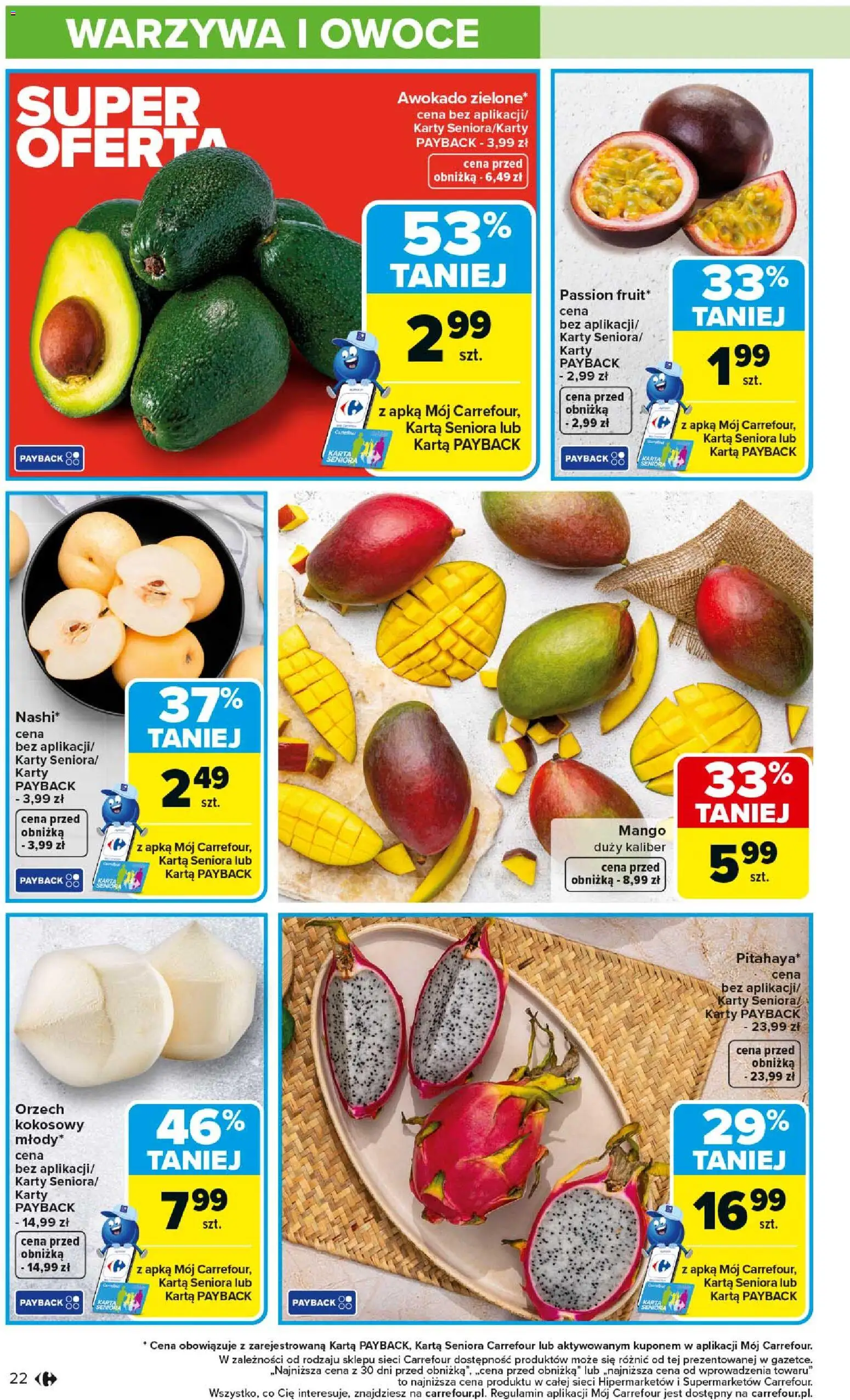 Carrefour Gazetka od 26.01.2026 | Strona: 24 | Produkty: Mango, Awokado, Warzywa, Owoce