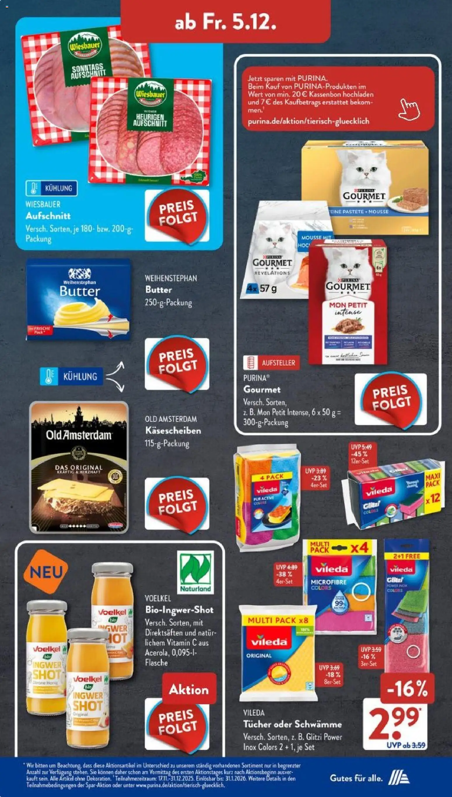 Aldi Süd Prospekt 	 – gültig ab 01.12.2025 | Seite: 18 | Produkte: Butter, Weihenstephan butter