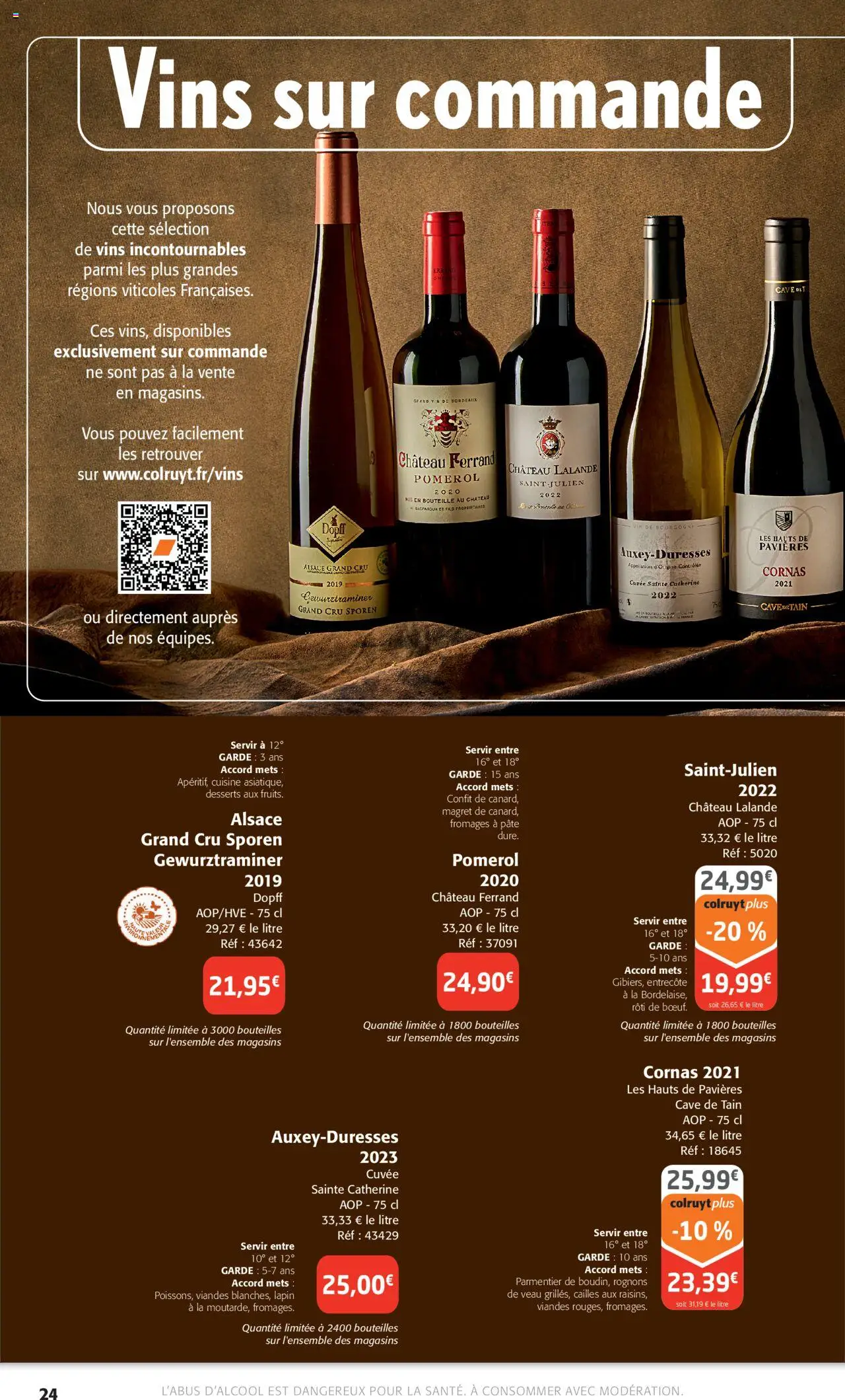  | Page: 24 | Produits: Lapin, Cailles, Entrecôte, Vin