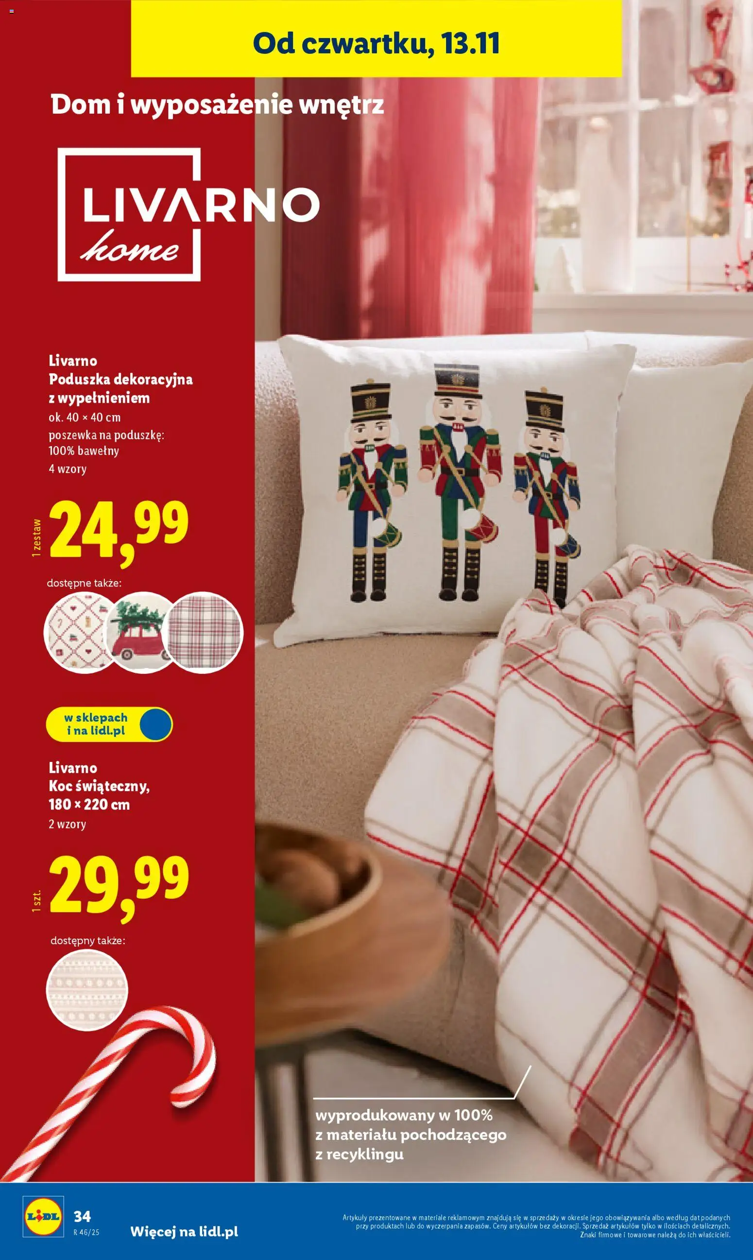 Lidl Katalog od 10.11.2025 | Strona: 38 | Produkty: Poduszka, Koc