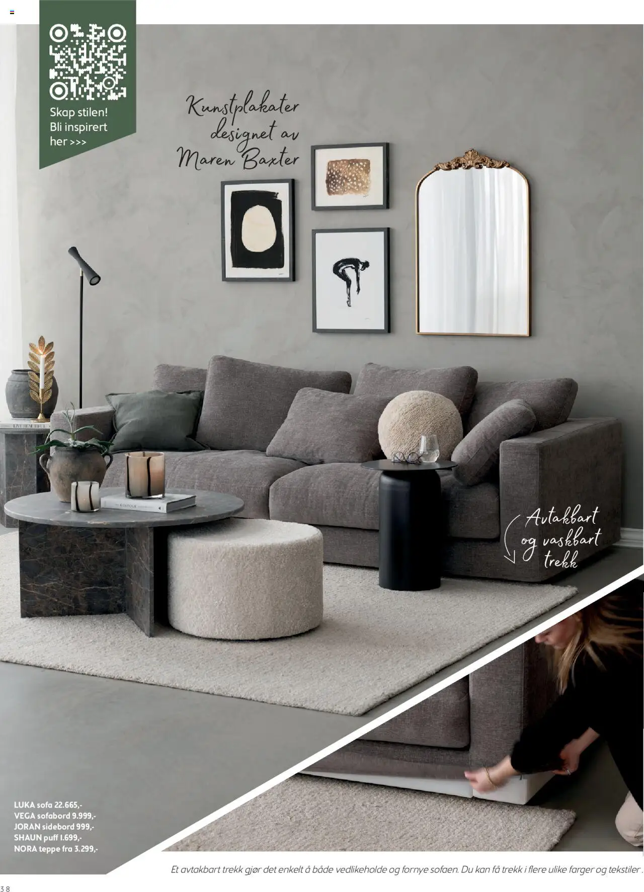  | Side: 38 | Produkter: Puff, Sofa, Sidebord, Teppe