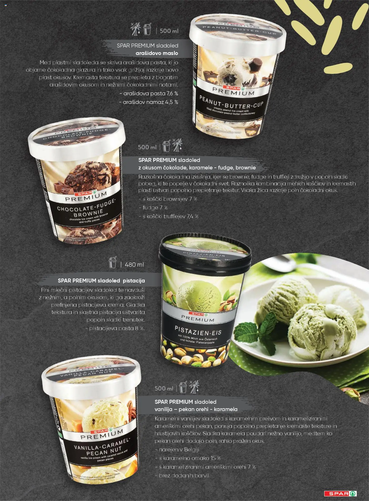 Novi Spar katalog ponudbe – veljaven od 20.04.2026 | Stran: 5 | Izdelki: Žlica, Namaz, Karamele, Sladoled