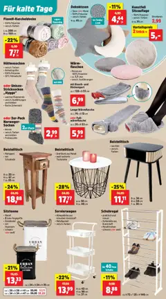 Thomas Philipps Prospekt ab 06.10.2025 gültig | Seite: 6 | Produkte: Beistelltisch, Servierwagen, Schuhregal, Socken
