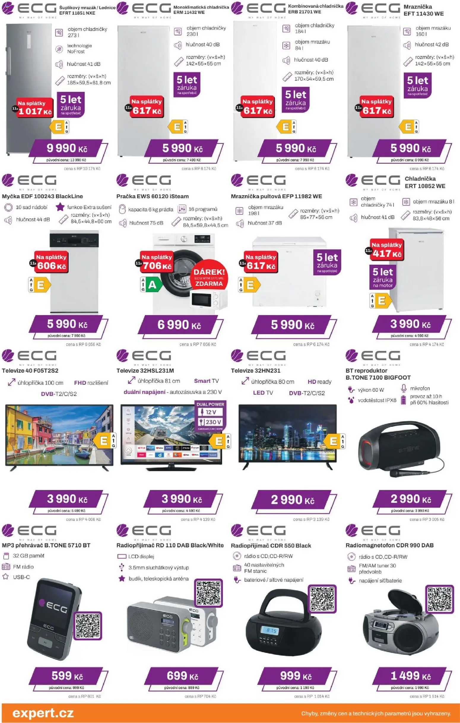 Expert elektro Black Friday od 24.11.2025 | Strana: 5 | Produkty: Nádobí, Rádio, Reproduktor, LED