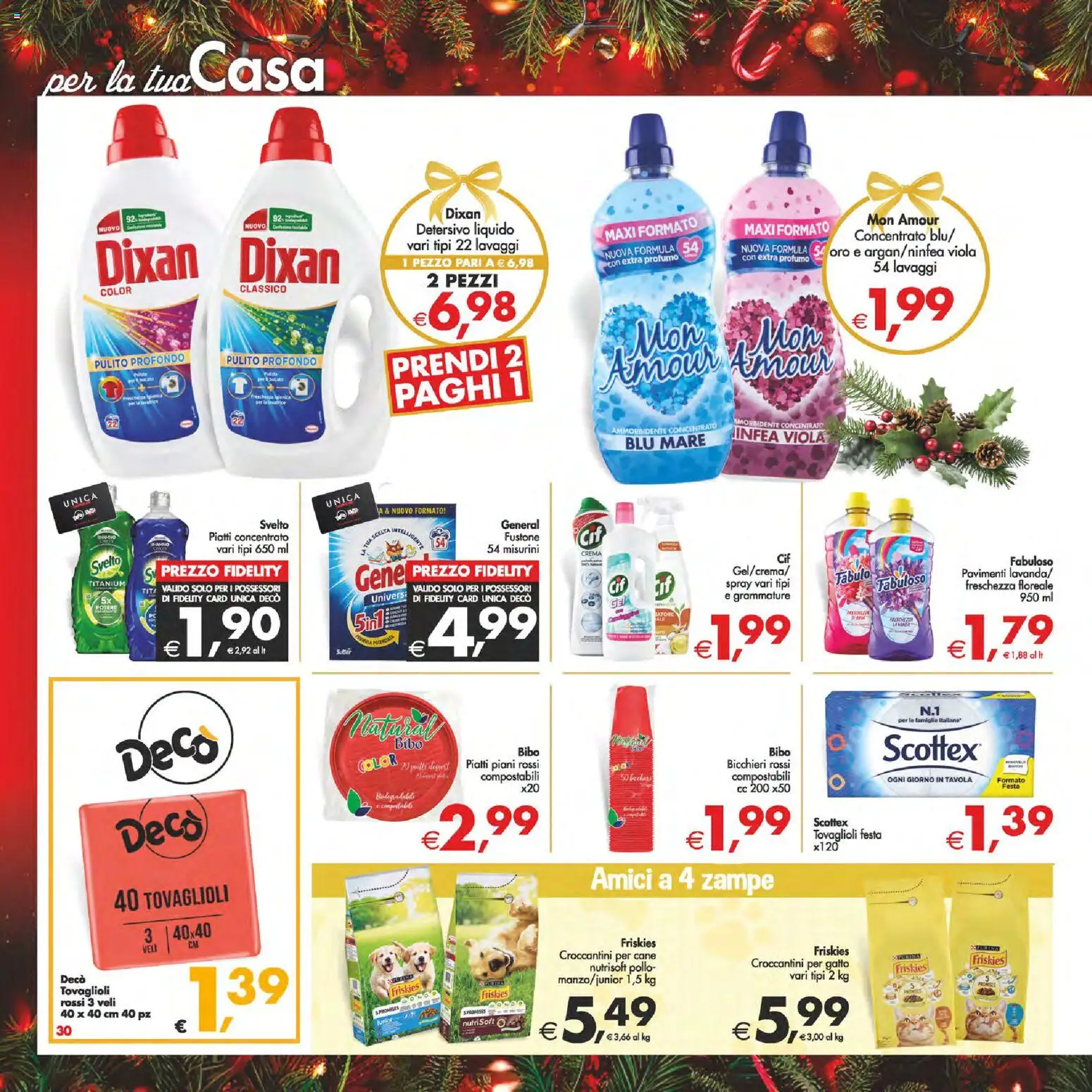 Volantino Decò del 16.12.2025 | Pagina: 30 | Prodotti: Crema, Pollo, Lavatrice, Profumo
