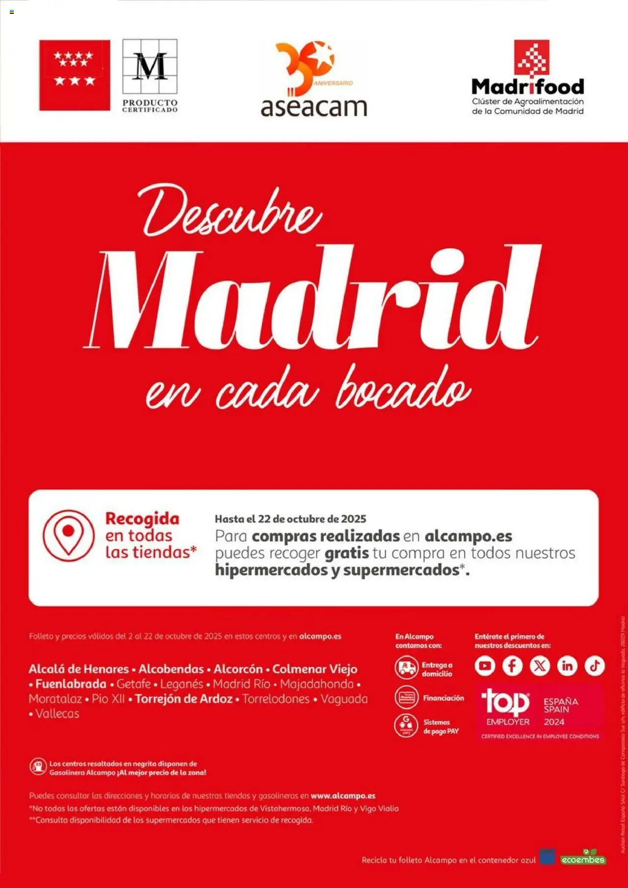 Alcampo - Alimentos de Madrid │ válido desde el 02.10.2025 | Página: 16