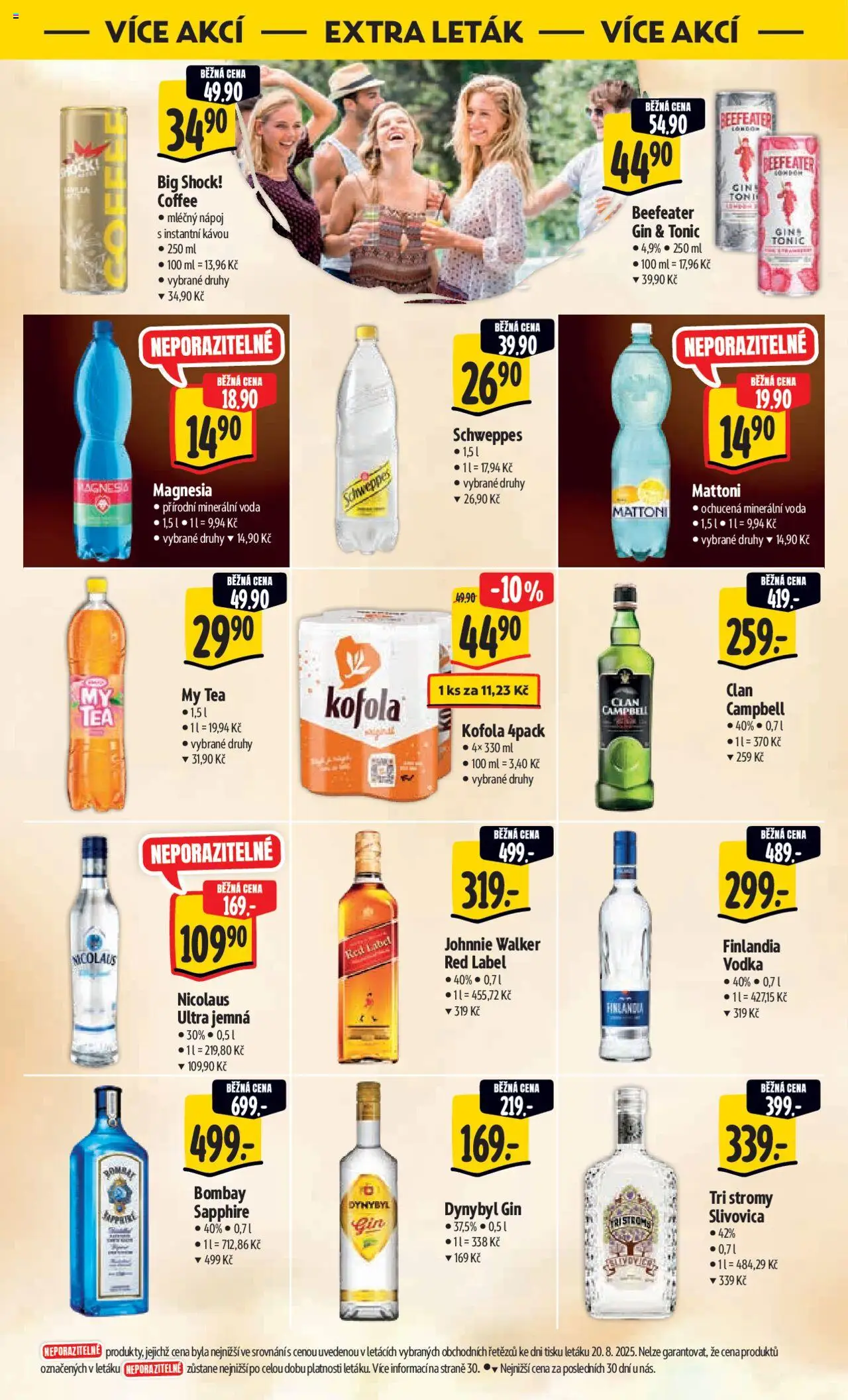 Albert leták - Hypermarket od 27.08.2025 | Strana: 44 | Produkty: Voda, Vodka, Magnesia, Red Label