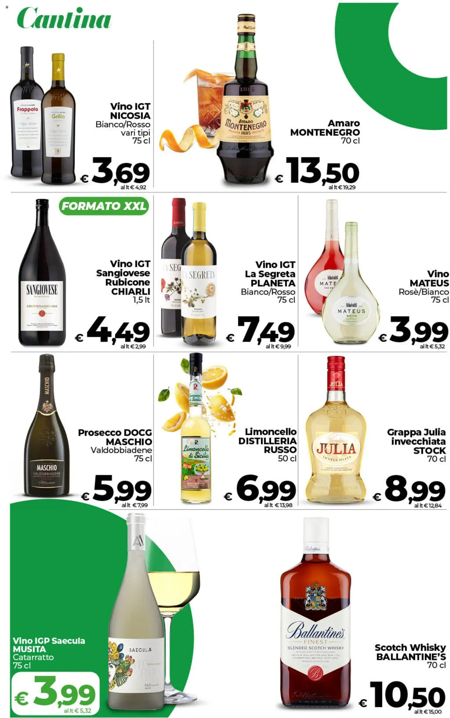 Volantino COOP del 06.03.2026 | Pagina: 17 | Prodotti: Prosecco, Whisky, Grappa, Amaro
