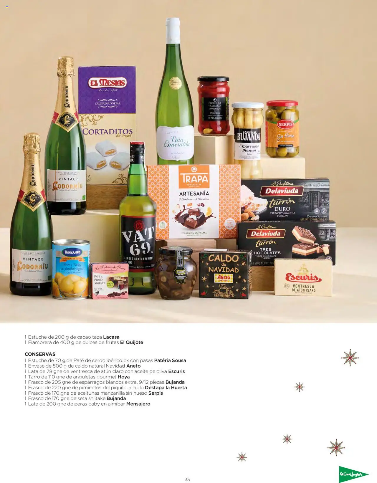 El Corte Inglés ofertas │ válido desde el 06.10.2025 | Página: 33 | Productos: Chocolate, Paté, Νερό καρύδας, Atún claro