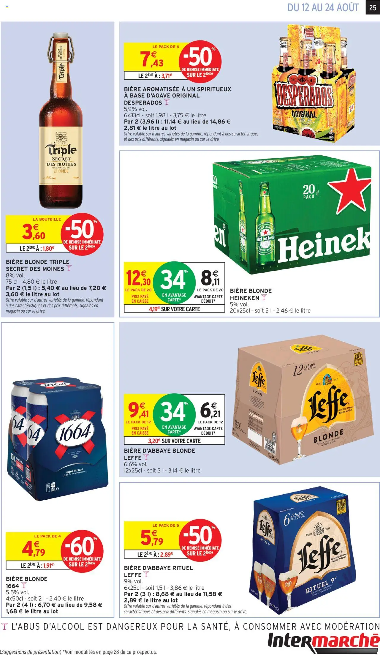  | Page: 25 | Produits: Desperados, Bière blonde, Tequila, Heineken