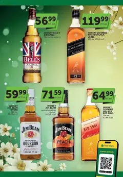 Pogląd oferty "Groszek gazetka - Oferta alkoholowa" - ważna od 02.04.2026 | Strona: 6 | Produkty: Bourbon, Bell, Black Label, Whisky