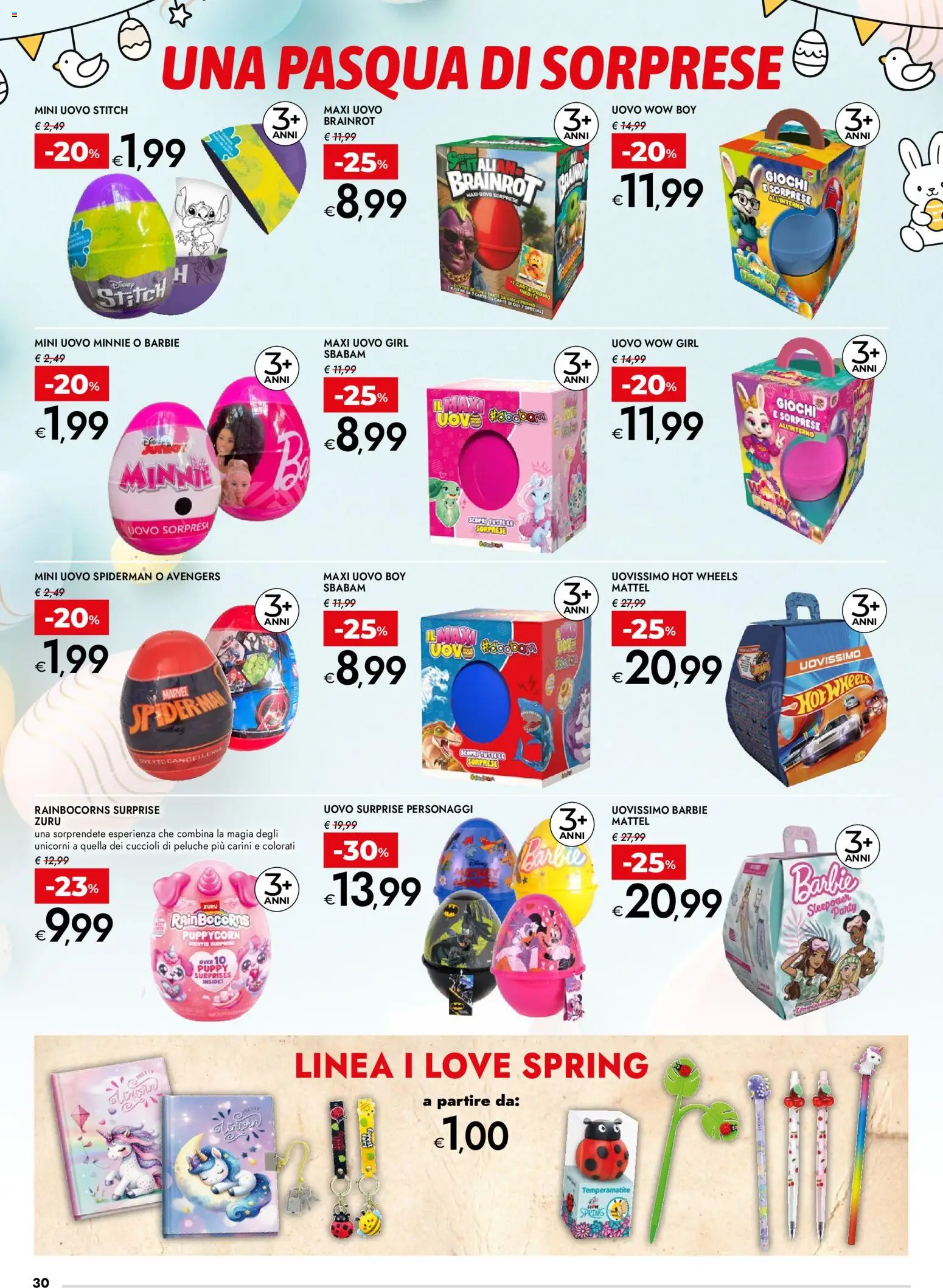 Volantino bennet del 23.03.2026 | Pagina: 30 | Prodotti: Peluche, Temperamatite