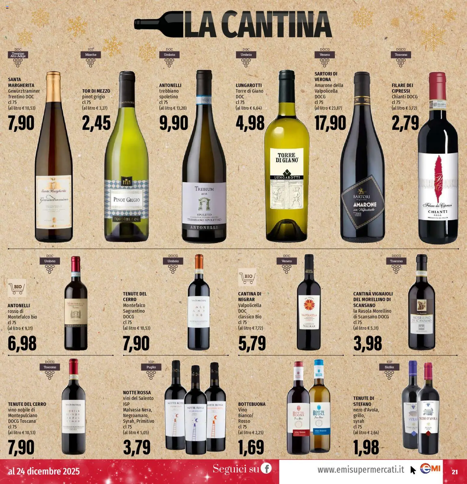 Volantino EMI del 11.12.2025 | Pagina: 21 | Prodotti: Vino, Vino bianco