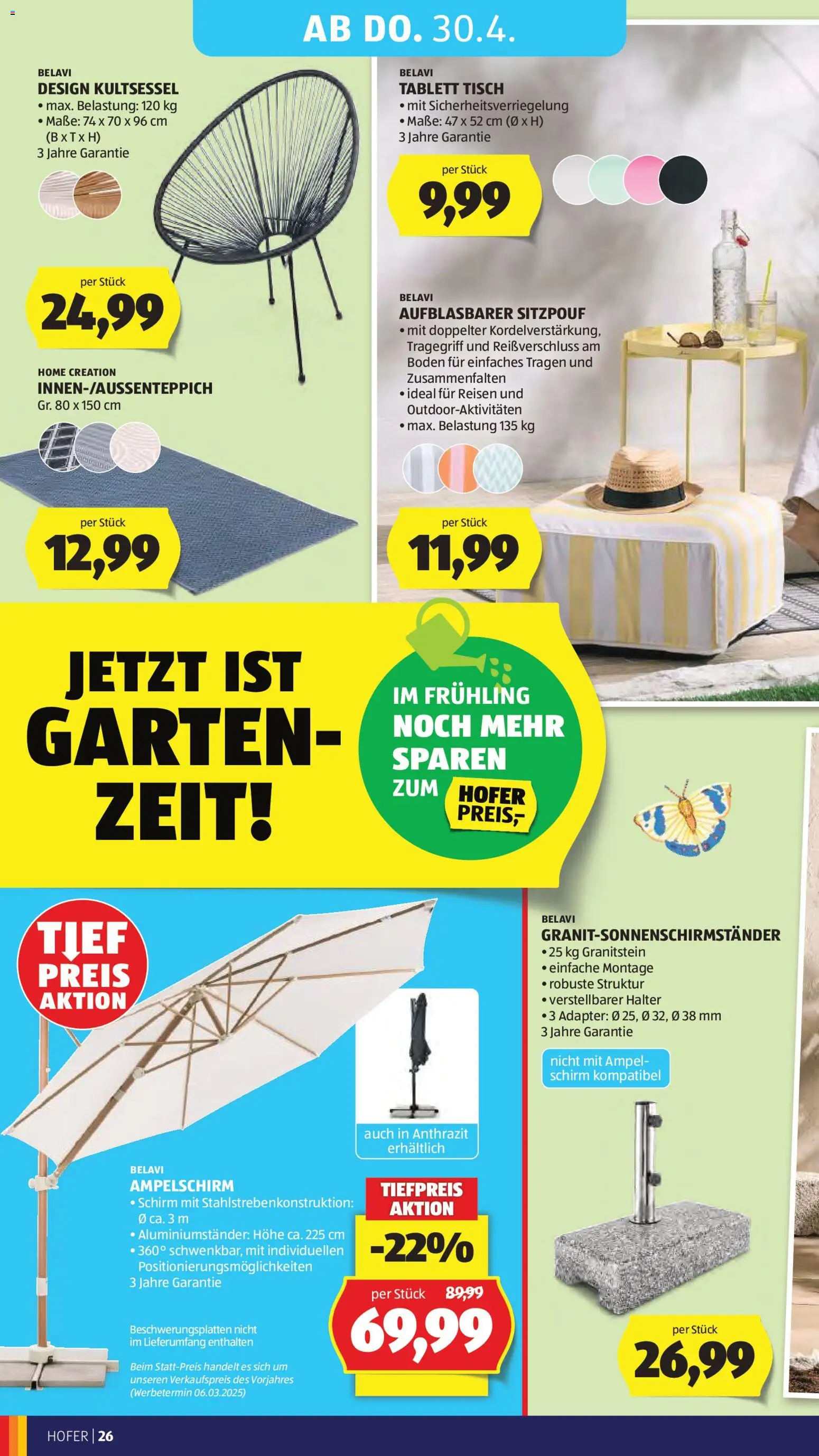 Hofer AT akciós ujság - amely érvényes a következő dátumtól: 24.04.2026 | Oldal: 30 | Termékek: Adapter