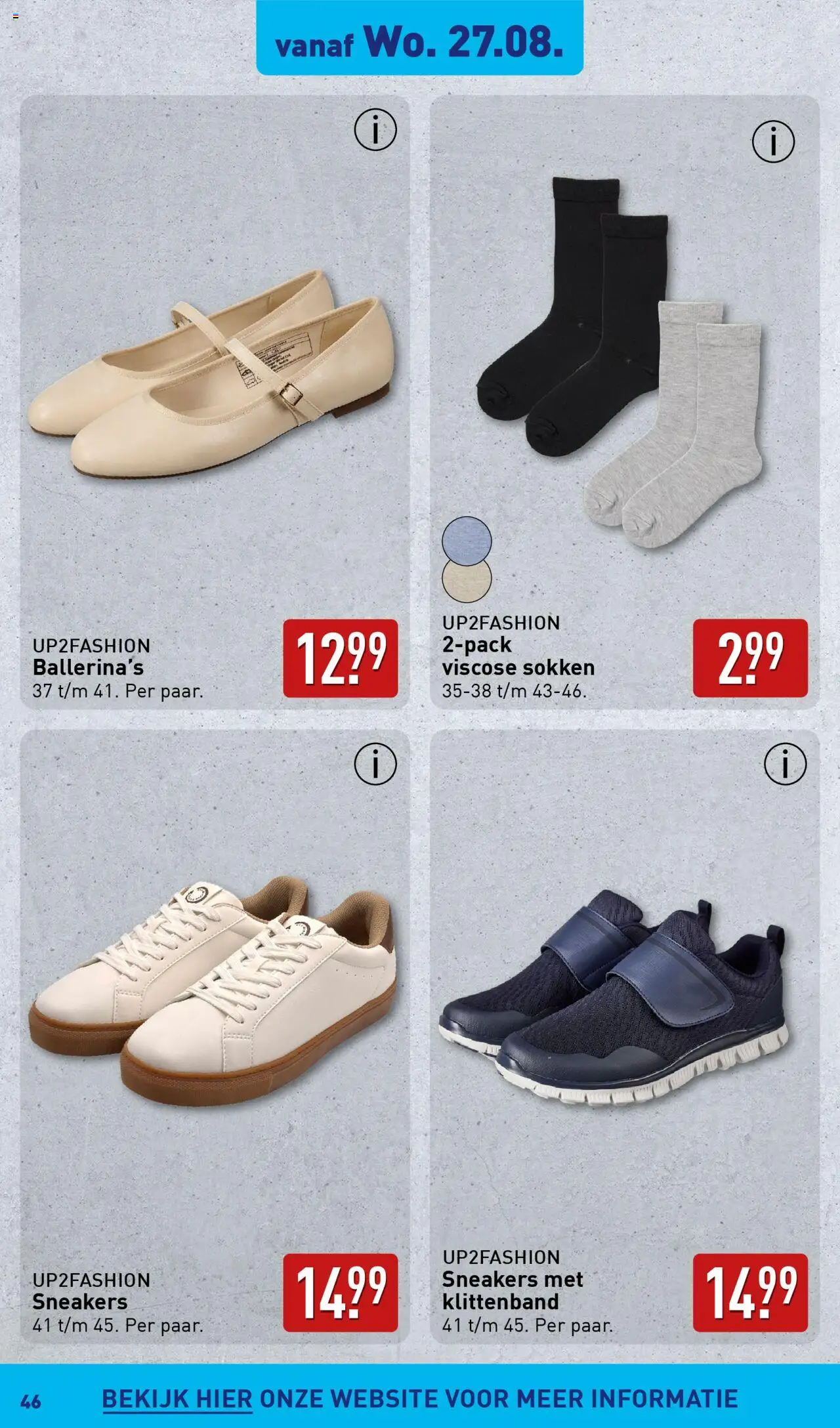 | Pagina: 46 | Producten: Sokken, Sneakers