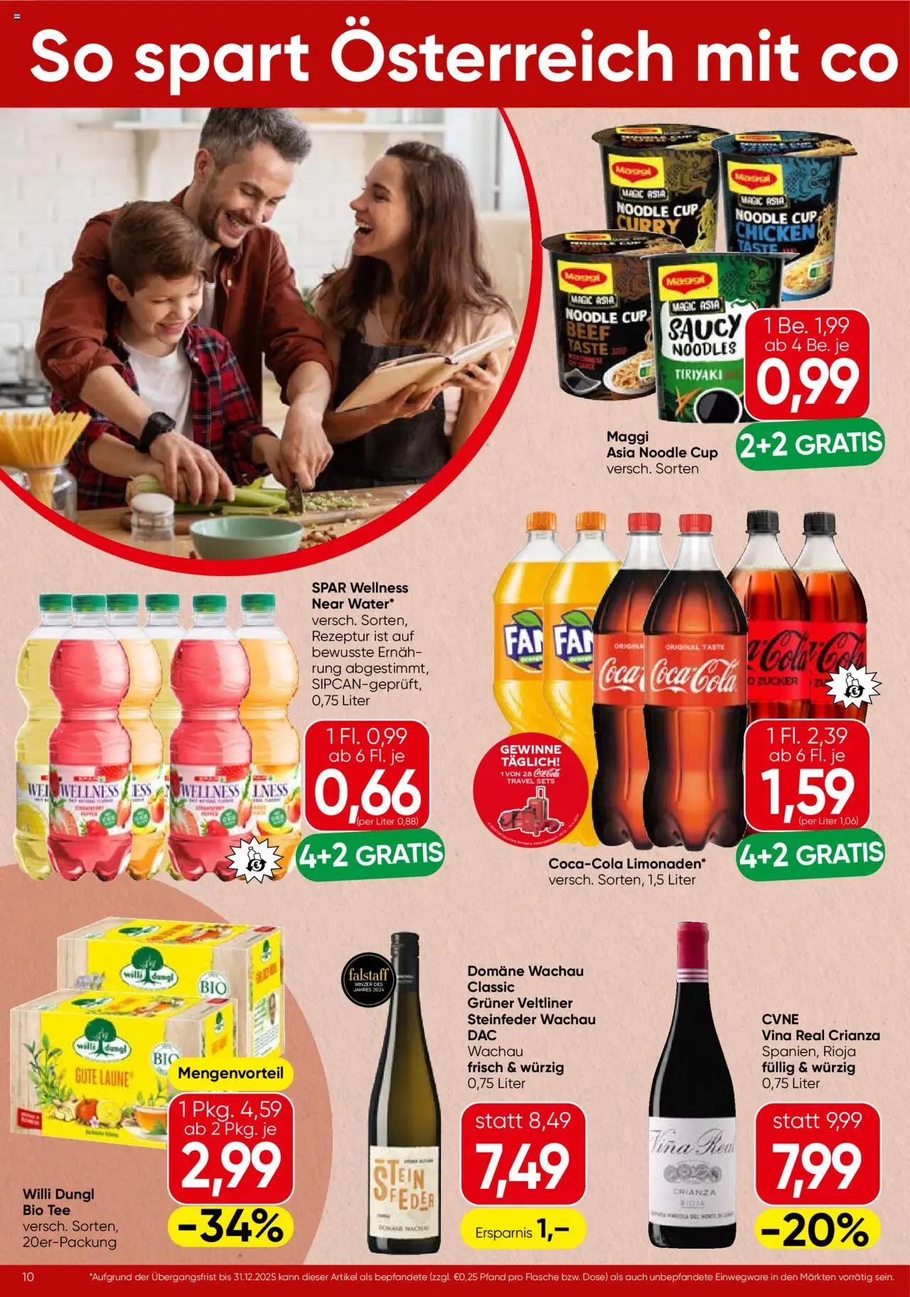 Spar Flugblatt - Vorarlberg gültig ab 16.10.2025 | Seite: 10 | Produkte: Zucker, Tee