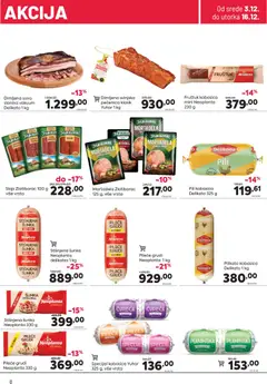 PerSu katalog - pregled PerSu kataloga - važi od 03.12.2025 | Strana: 8 | Proizvode: Mortadela, Šunka, Slanina, Kobasica