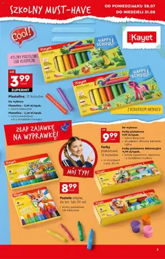 Biedronka gazetka - Okazje tygodnia od 28.07.2025 | Strona: 7 | Produkty: Plecak, Temperówka, Notebook, Zeszyt
