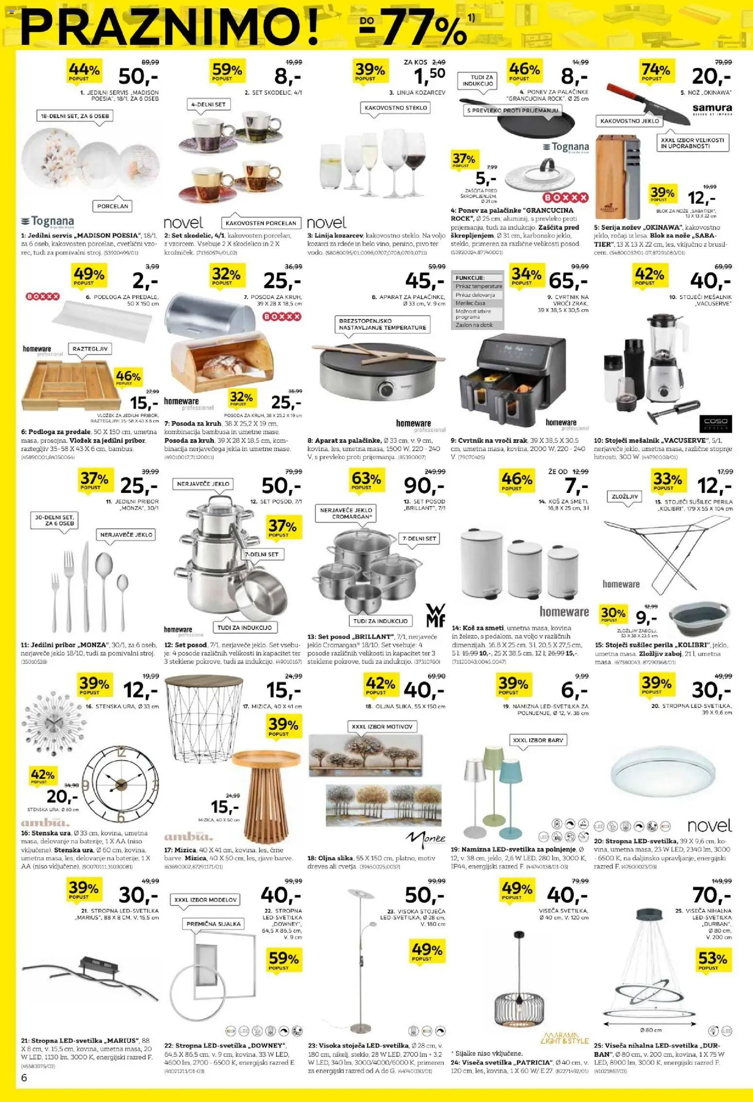 Novi XXXL Lesnina katalog ponudbe – veljaven od 29.12.2025 | Stran: 6 | Izdelki: Mesalnik, Pribor, Palačinke, Pivo