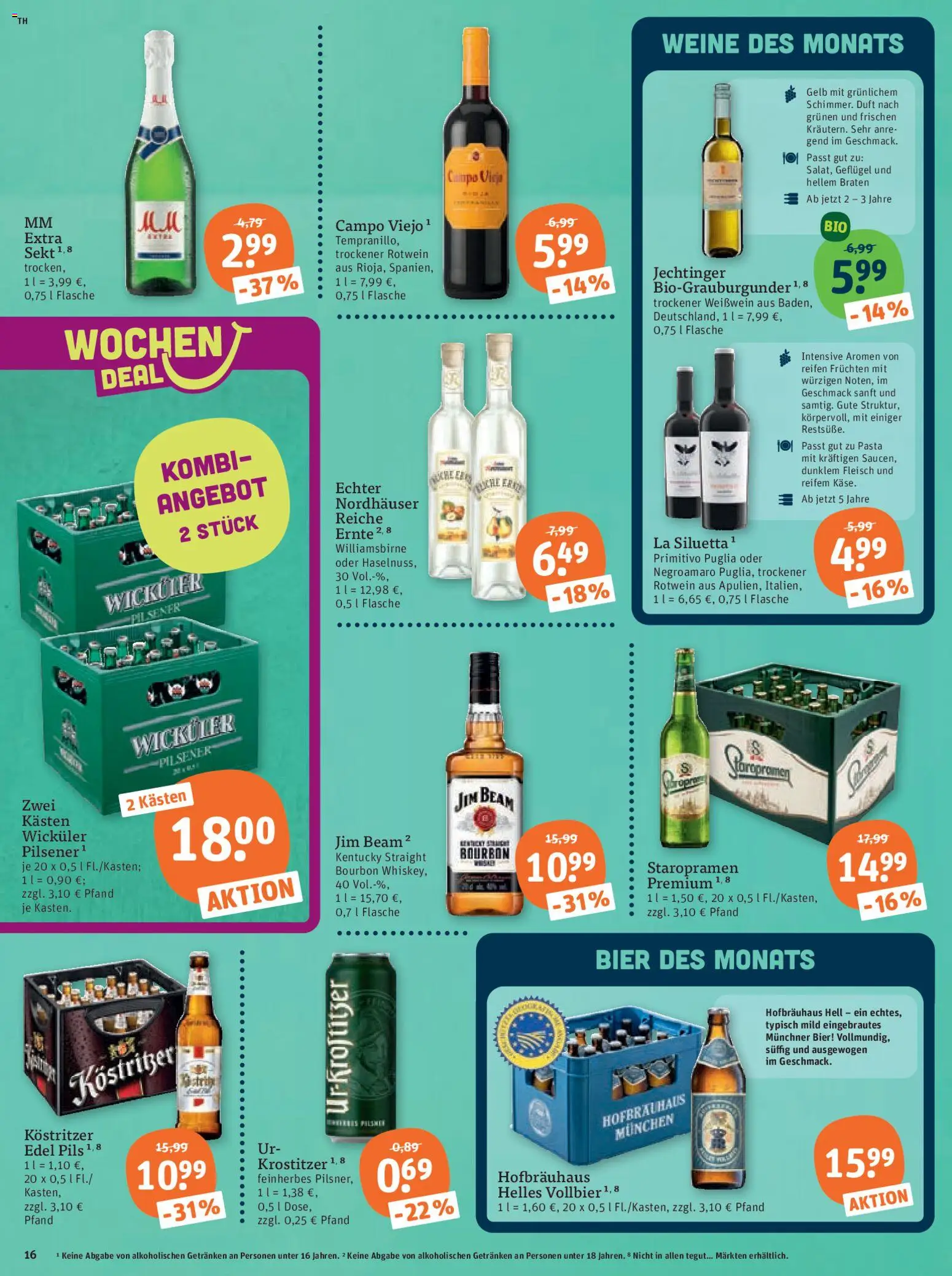 Tegut Prospekt 	 – gültig ab 02.03.2026 | Seite: 18 | Produkte: Jim beam, Kostritzer, Duft, Fleisch
