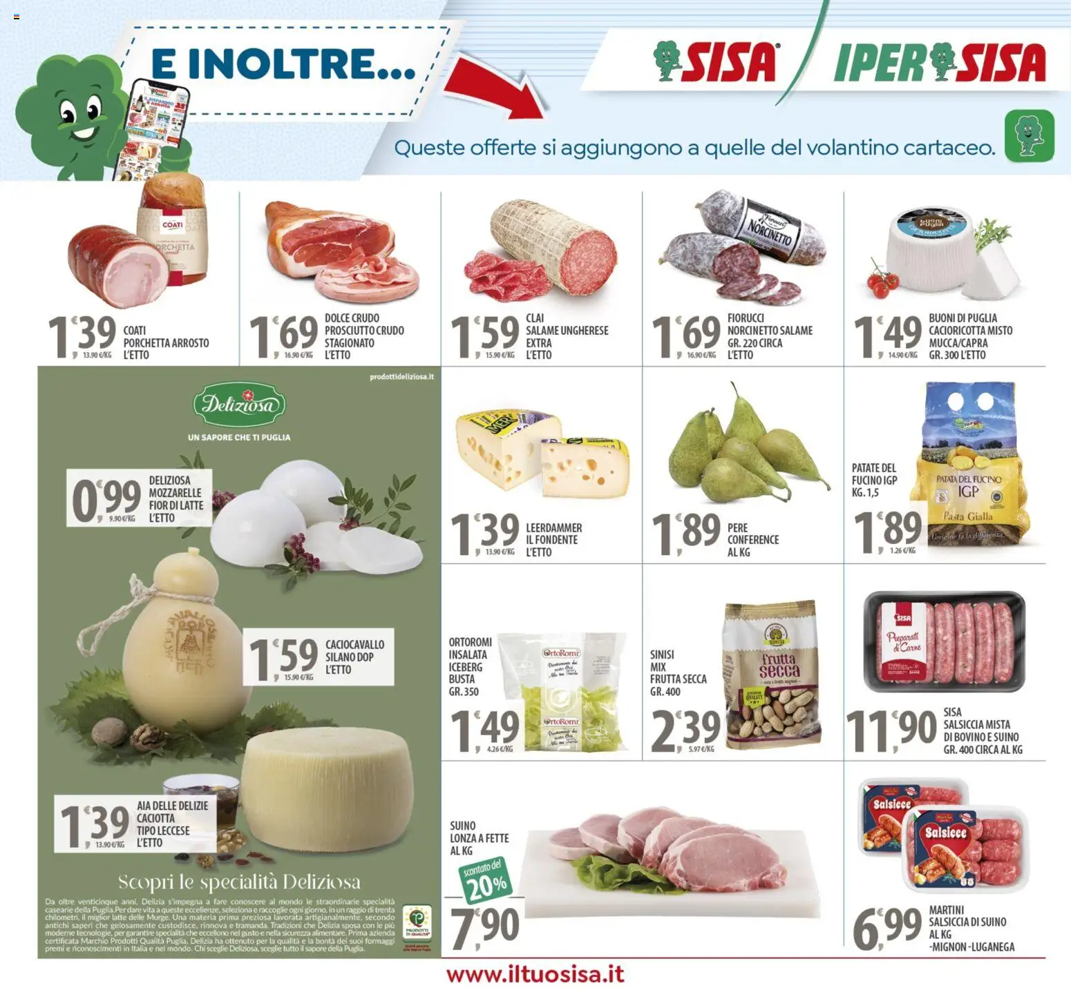 Volantino SISA del 14.11.2025 | Pagina: 18 | Prodotti: Arrosto, Patate, Suino, Prosciutto