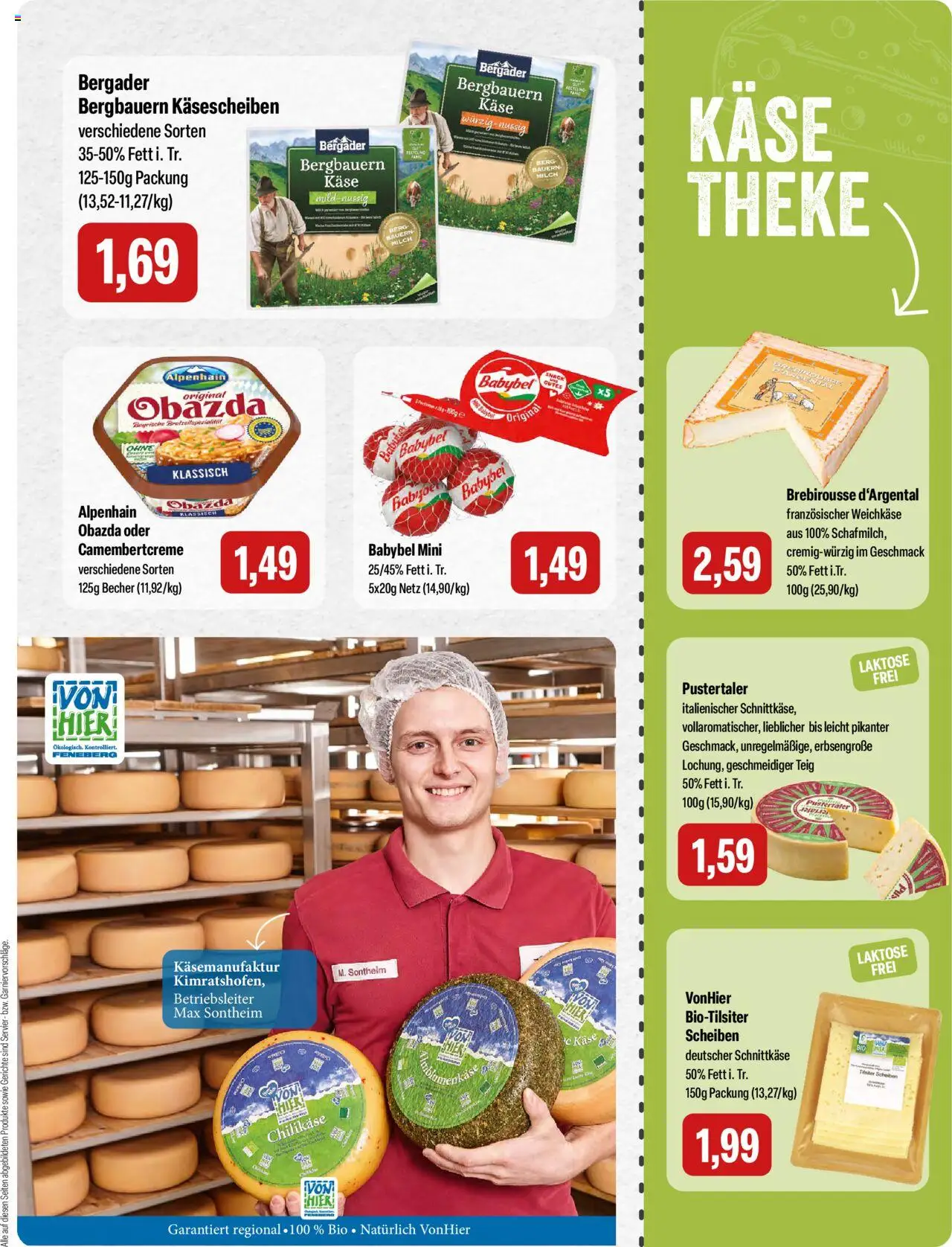 Feneberg Angebote – gültig ab 23.10.2025 | Seite: 7 | Produkte: Milch, Käse, Theke, Babybel