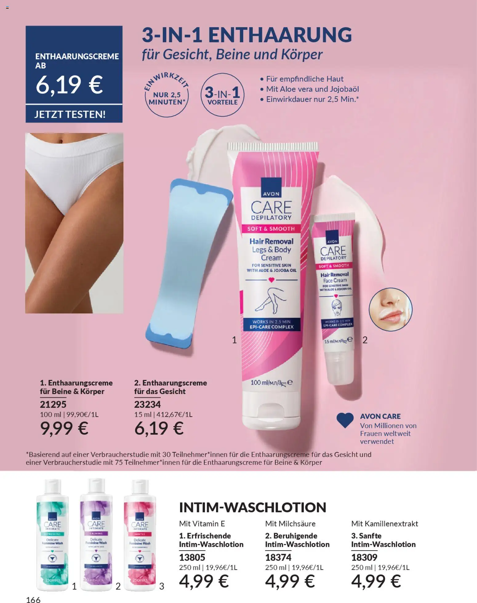 AVON Katalog Januar 2026 – gültig ab 01.01.2026 | Seite: 168 | Produkte: Enthaarungscreme