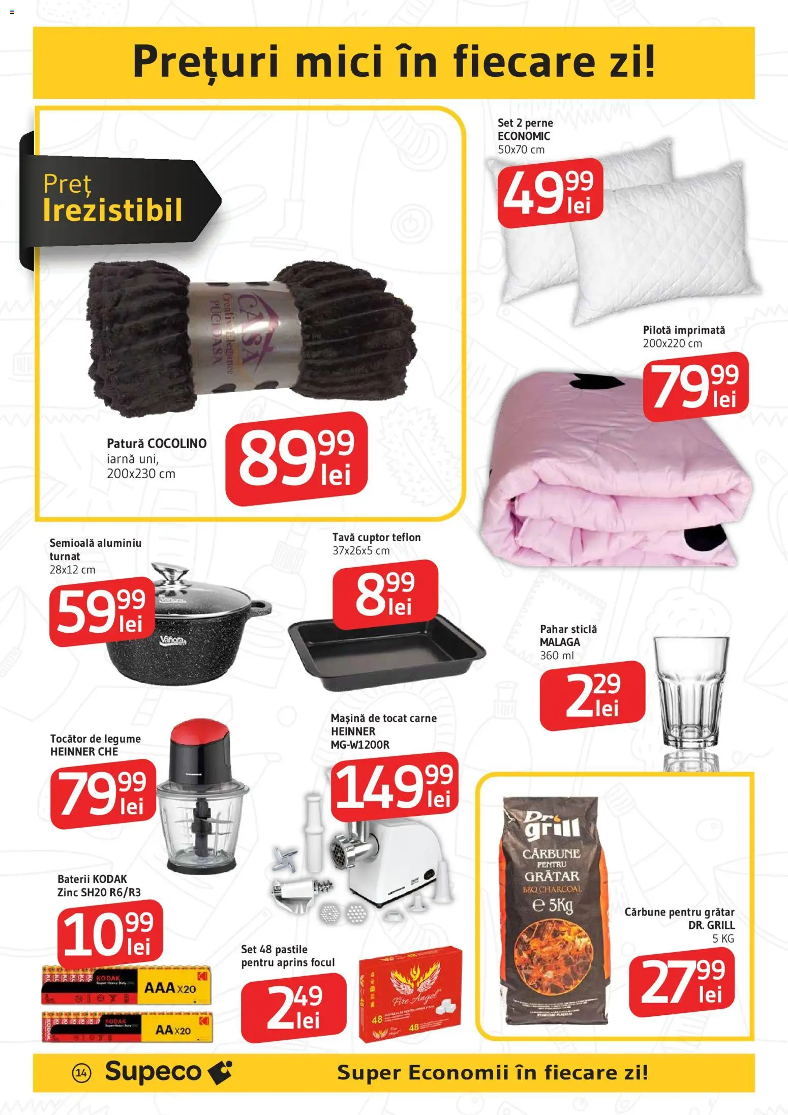 Noul catalog Supeco – valabil de la 13.11.2025 | Pagină: 14 | Produse: Mașină de tocat, Cuptor, Pilotă, Legume