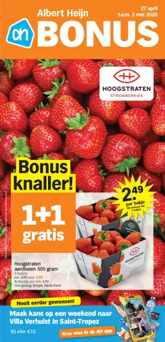 Albert Heijn Folder week / de la semaine 18 - Voorbeeld van een folder van Albert Heijn, geldig van 27.04.2026