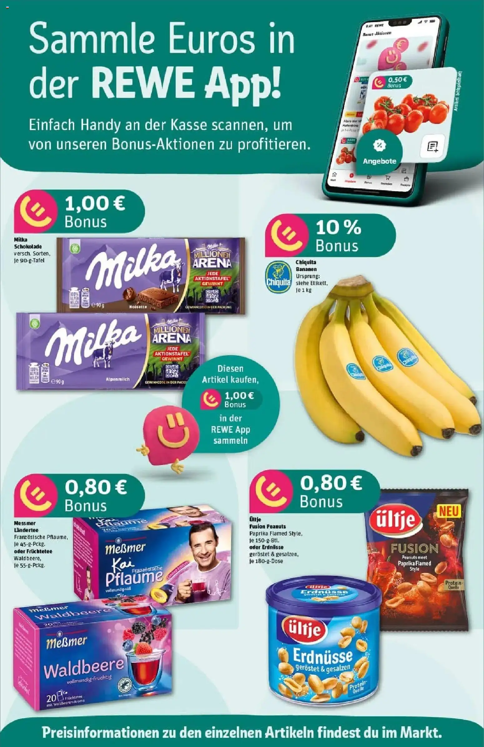 Rewe prospekt Pattensen	 – gültig ab 23.11.2025 | Seite: 4 | Produkte: Ultje erdnusse, Schokolade, Bananen, Milka