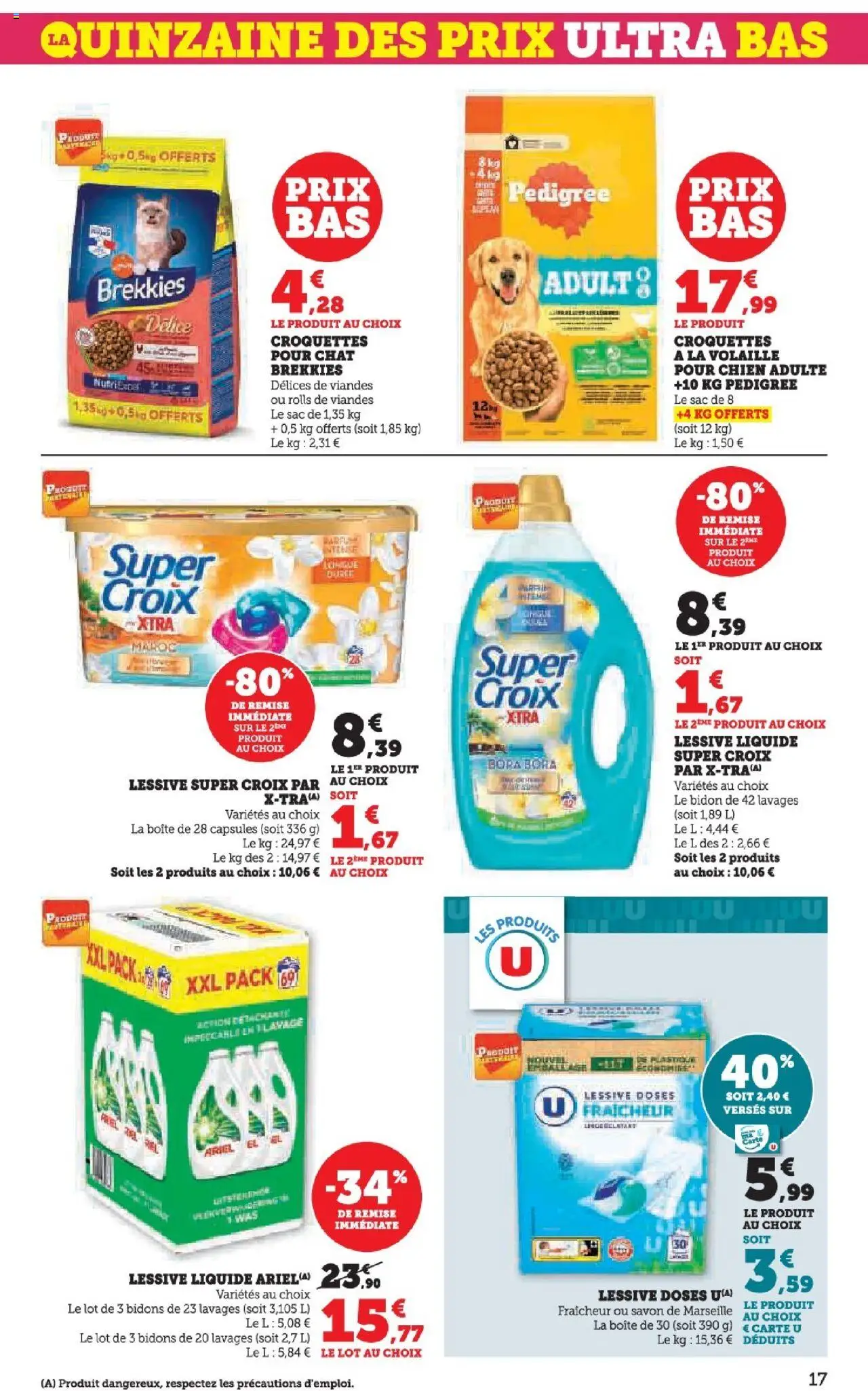  | Page: 17 | Produits: Sac, Savon de marseille, Lessive, Croquettes pour chat