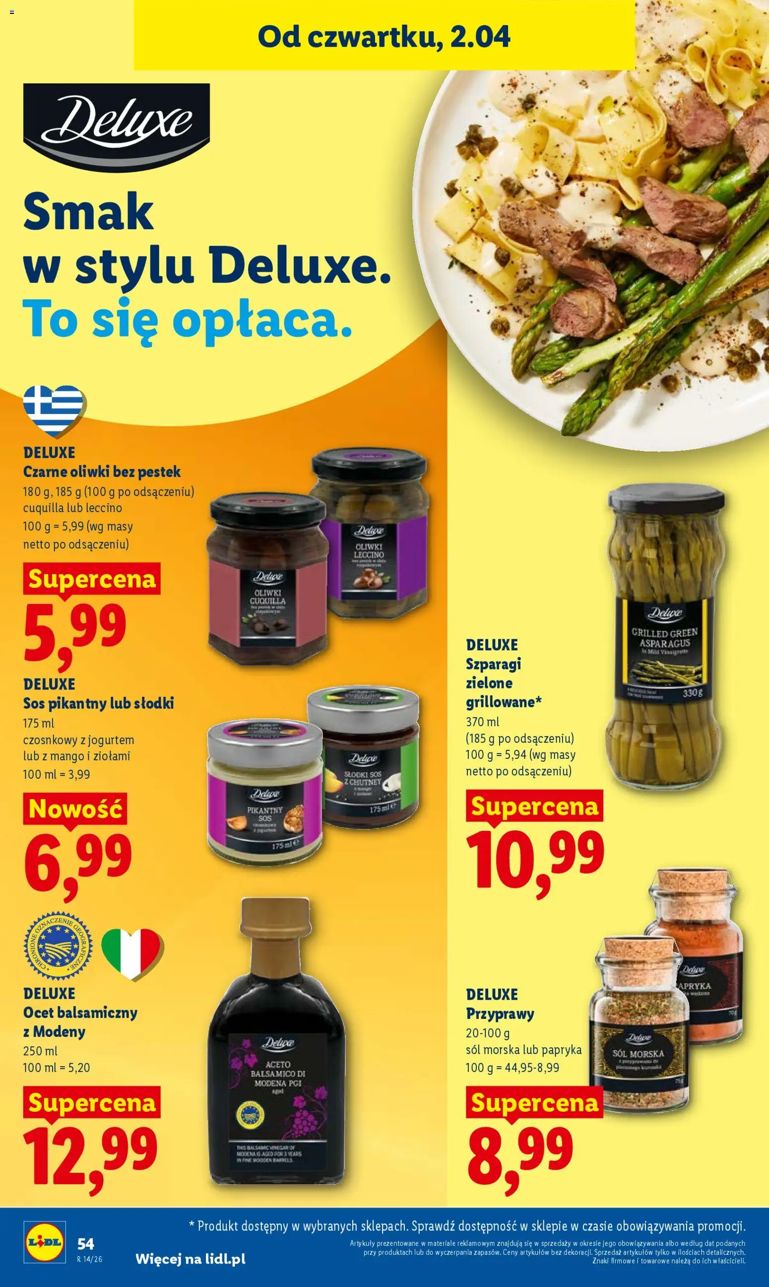 Lidl Polsko leták od 02.04.2026 | Strana: 58 | Produkty: Mango, Ocet, Deluxe, Balsamico