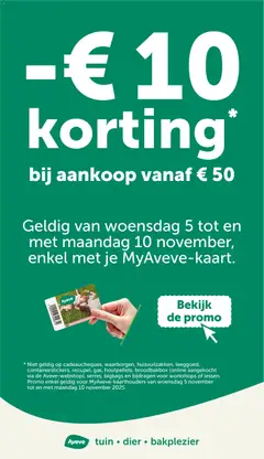 Aveve folder - Voorbeeld van een folder van Aveve, geldig van 05.11.2025