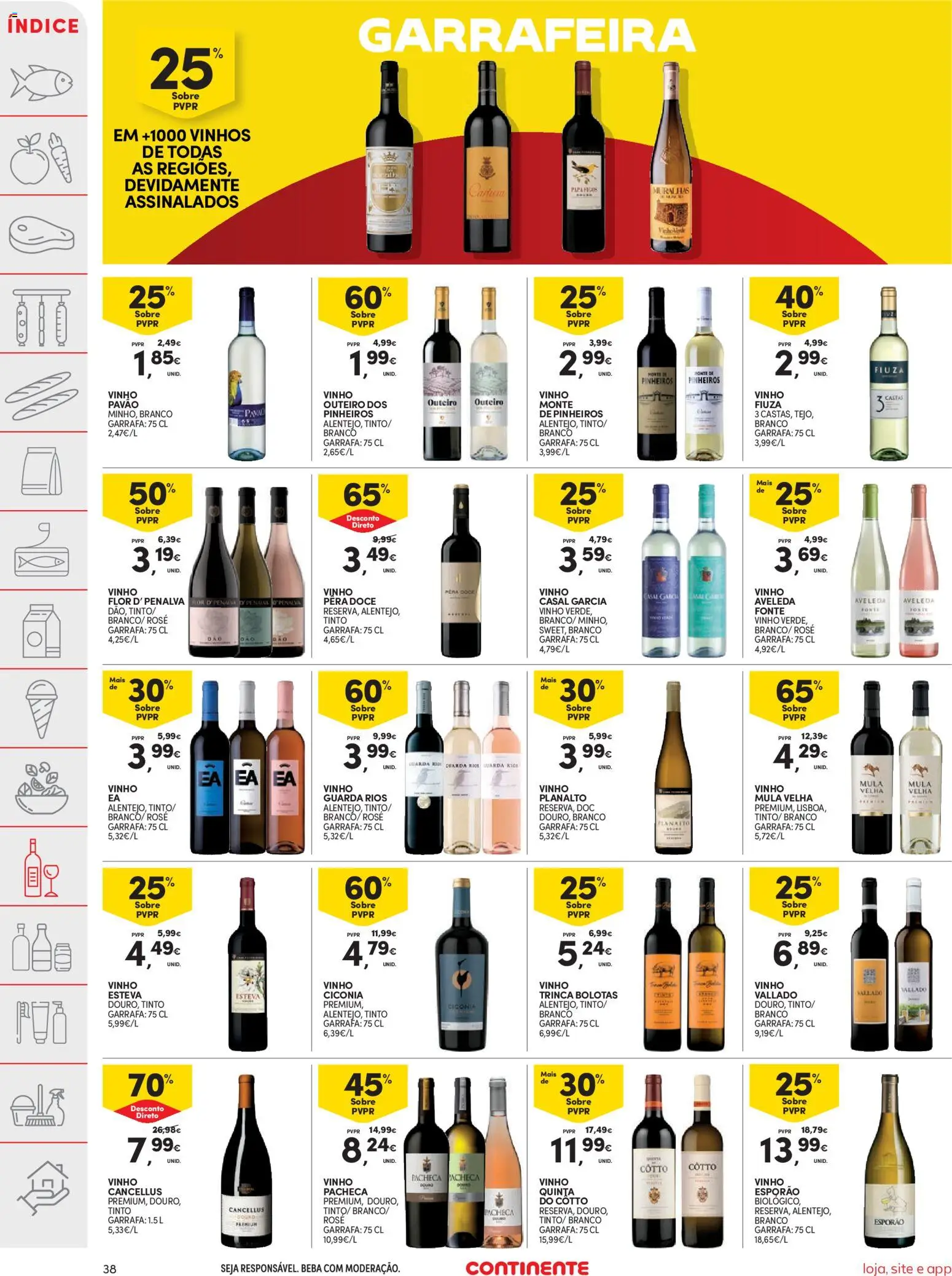 Continente folheto │ válido de 28.04.2026 | Página: 38 | Produtos: Pera doce vinho, Vinho