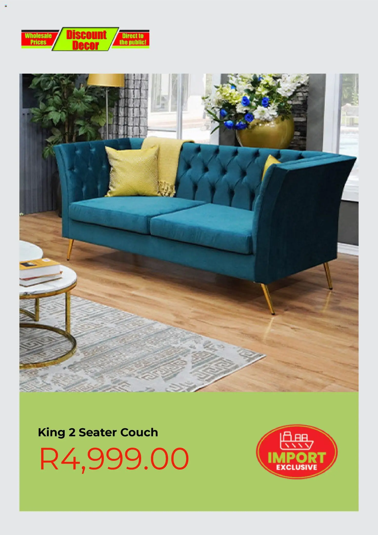 New Discount Decor catalogue – valid from 21.01.2026 | Page: 9 | Products: Seater, Couch