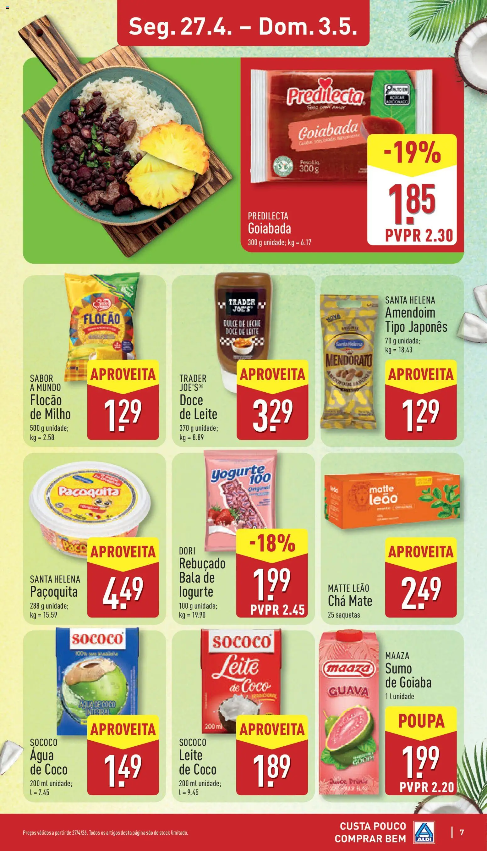 Aldi folheto | 27/04/2026 |  🎉 Como obter um desconto limitado? Poupe ainda hoje! | Portugal