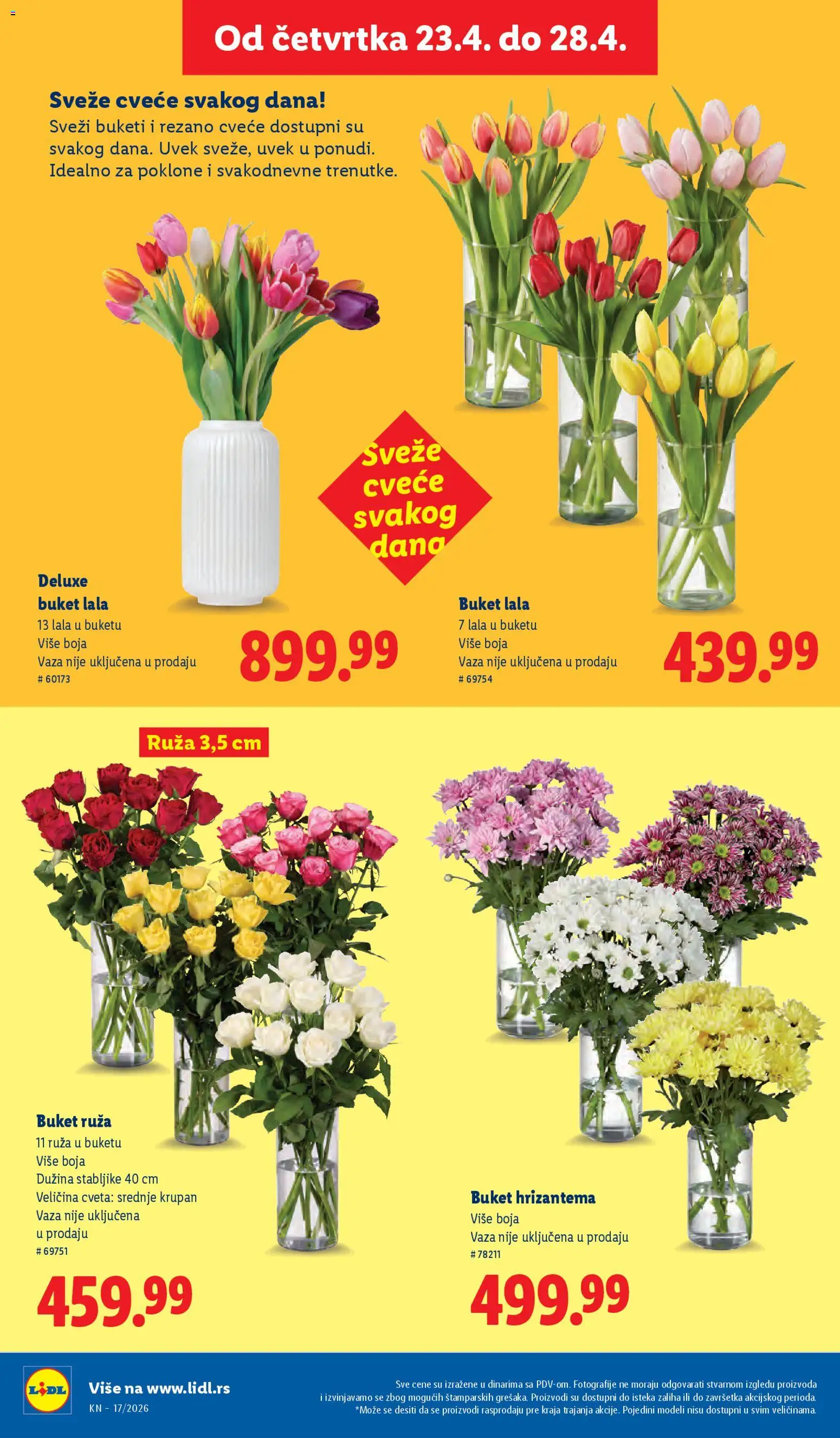 Lidl katalog - važi od 23.04.2026 | Strana: 70 | Proizvode: Vaza, Hrizantema, Cvece