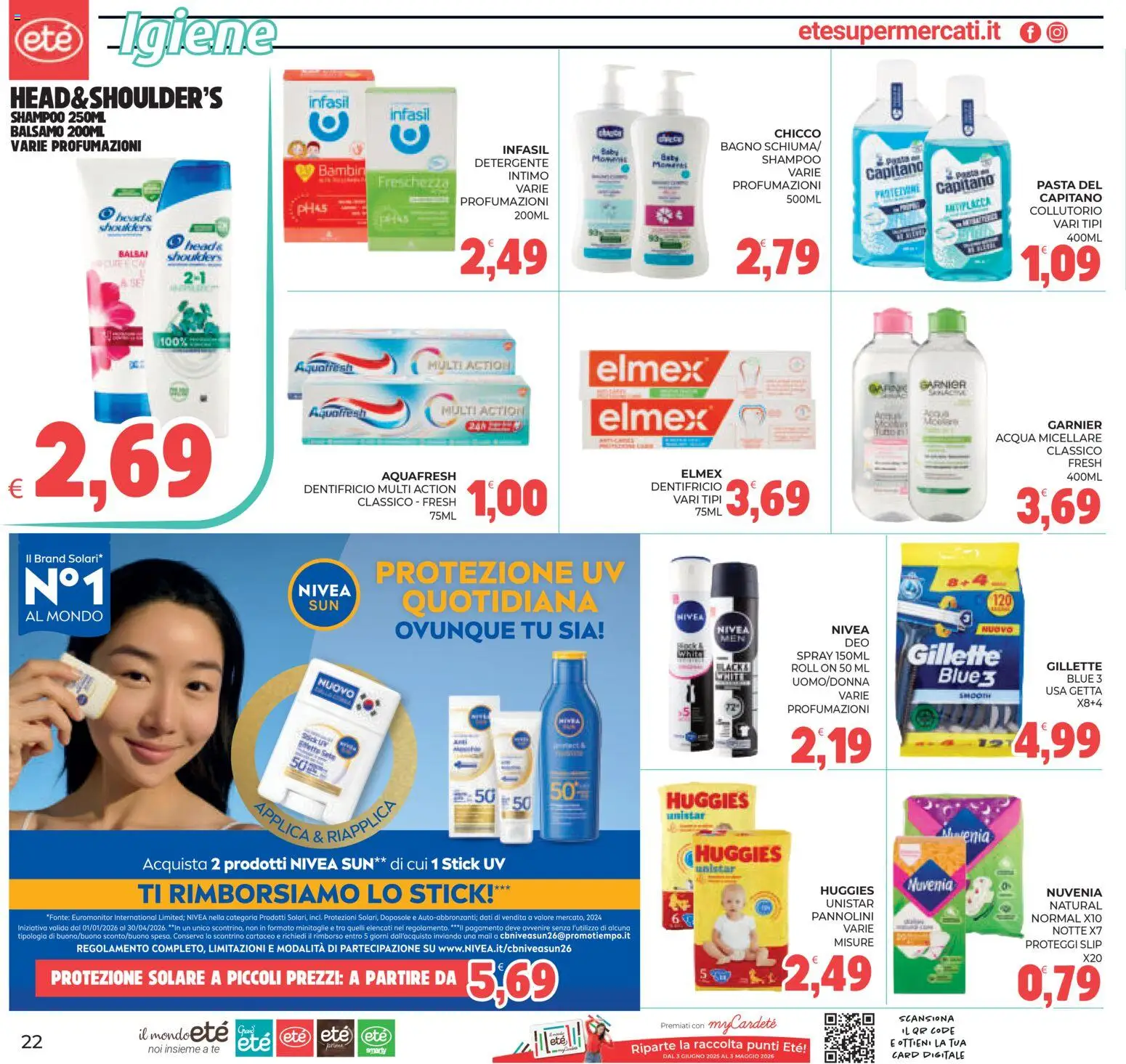 Volantino Eté del 07.04.2026 | Pagina: 22 | Prodotti: Proteggi slip, Intimo, Slip, Pasta