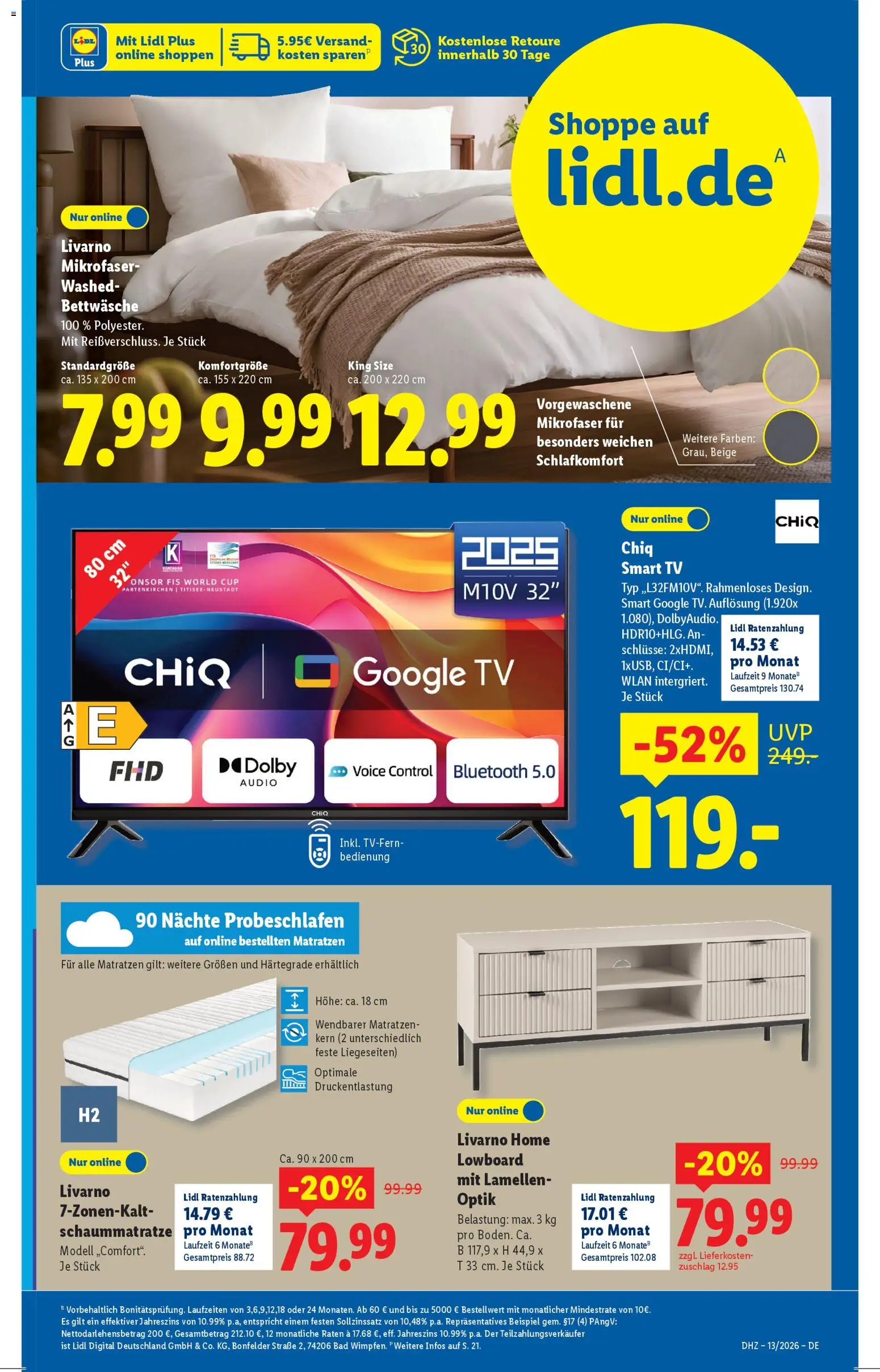 Lidl Prospekt – gültig ab 23.03.2026 | Seite: 11 | Produkte: Bad, Smart TV, TV, Audio