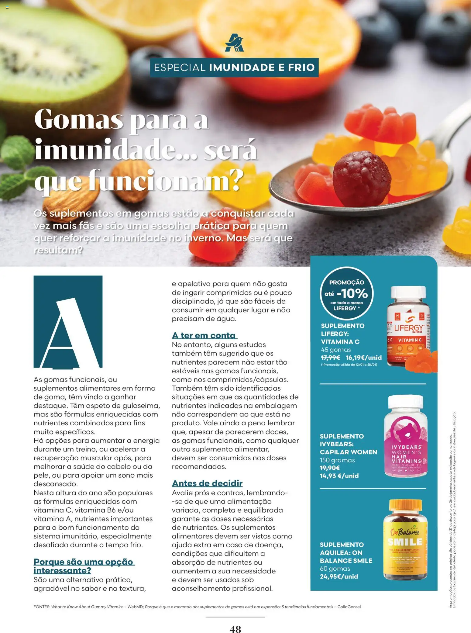 Auchan folheto │ válido de 01.01.2026 | Página: 48 | Produtos: Vitamina c, Gomas